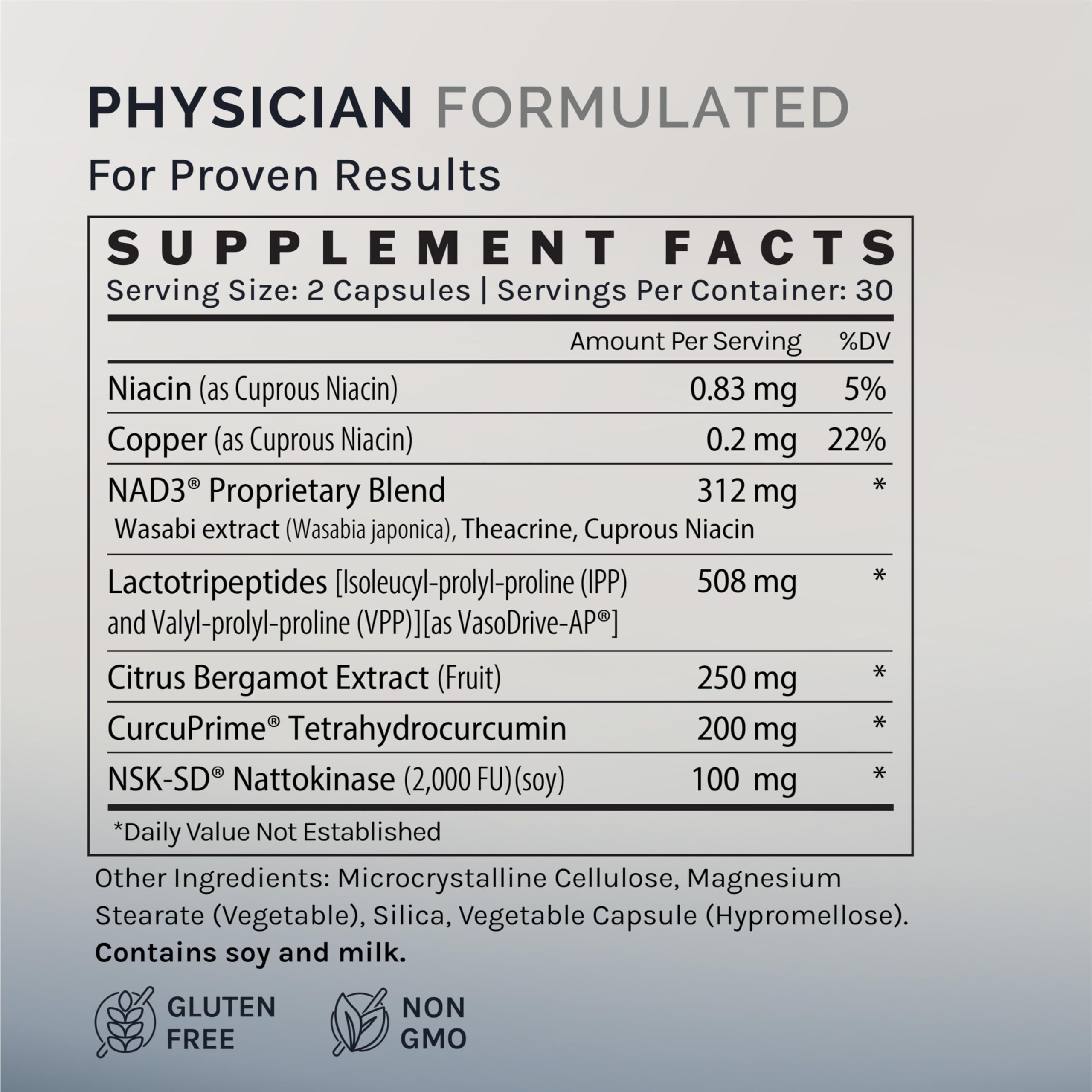 InfiniWell InfinWell Cardio Prime+ Heart Health Supplements - Antioxidants & Innovative Peptides for Cardiometabolic Health - NAD3 & Nattokinase for A Healthy Heart & Metabolic Balance (60 Capsules) InfiniWell uk supplements
