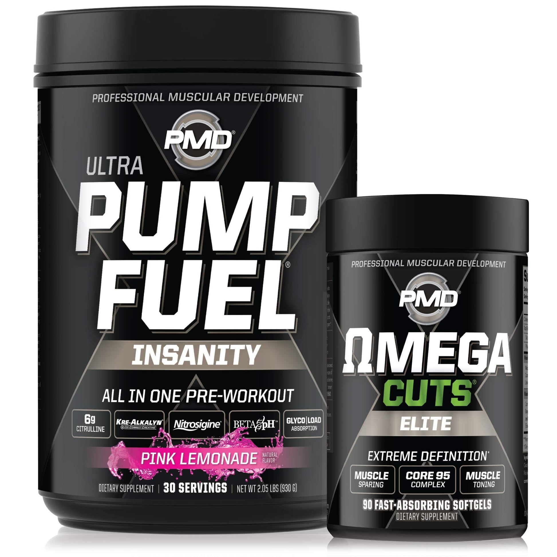 PMD Sports Ultra Pump Fuel Insanity - Pre Workout – Pink Lemonade (30 Servings) Sports PMD uk supplements