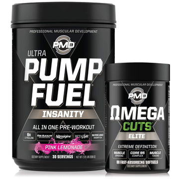 PMD Sports Ultra Pump Fuel Insanity - Pre Workout – Pink Lemonade (30 Servings) Sports PMD uk supplements