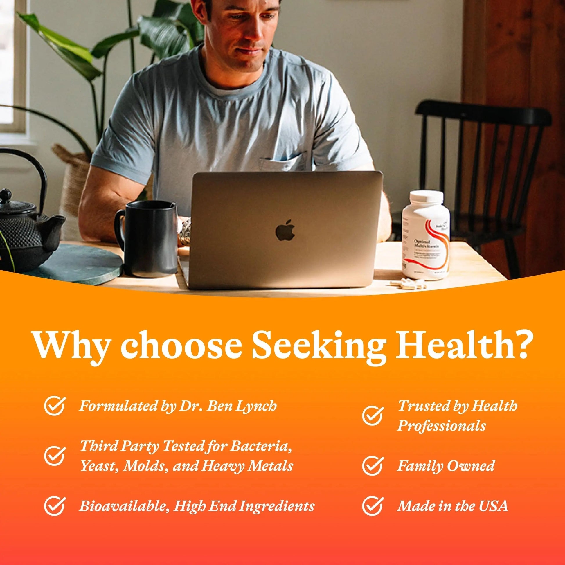 Seeking Health Optimal Multivitamin, Active B Vitamins and L-5-MTHF, Riboflavin, B6, Bioavailable Folate and B12, CoQ10 Seeking Health uk supplements