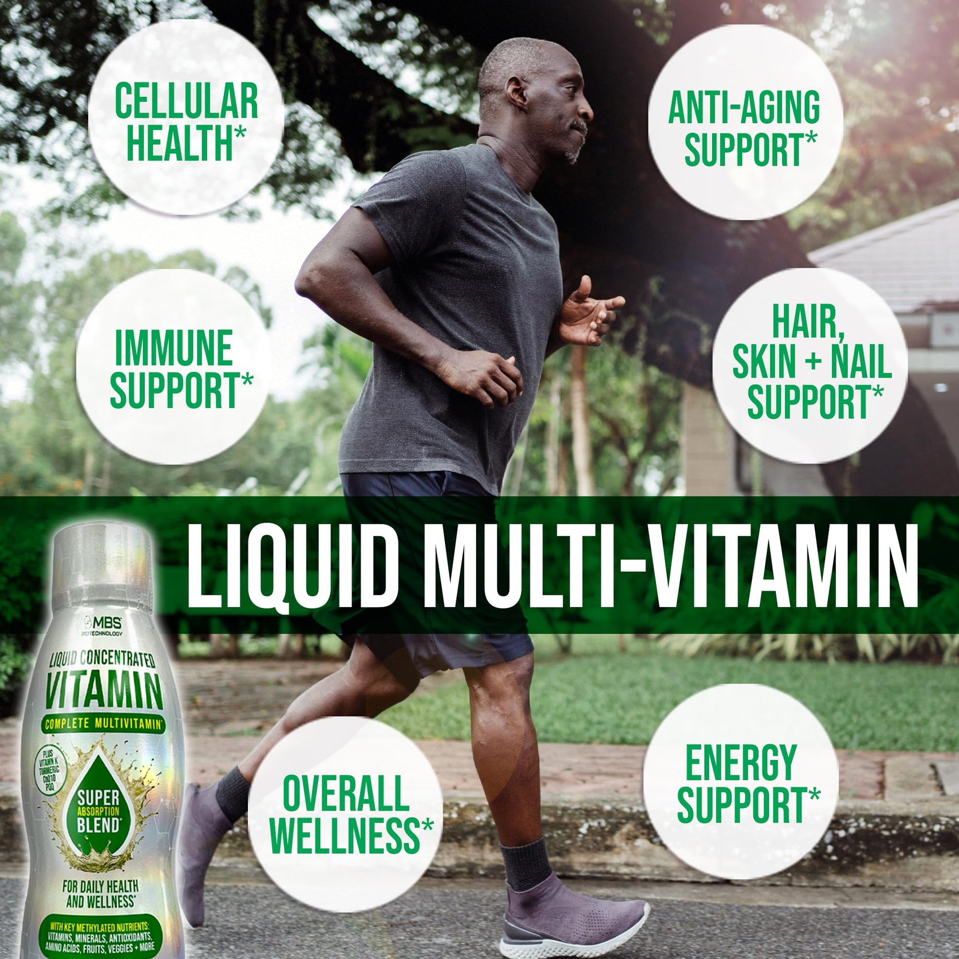 MBS Biotechnology Liquid Multivitamin for Adults – Complete High-Absorption Daily Vitamin with Superfoods, CoQ10, B-Complex, Turmeric & PQQ – Immune & Energy Support – Berry Flavor, 17 oz MBS Biotechnology uk supplements