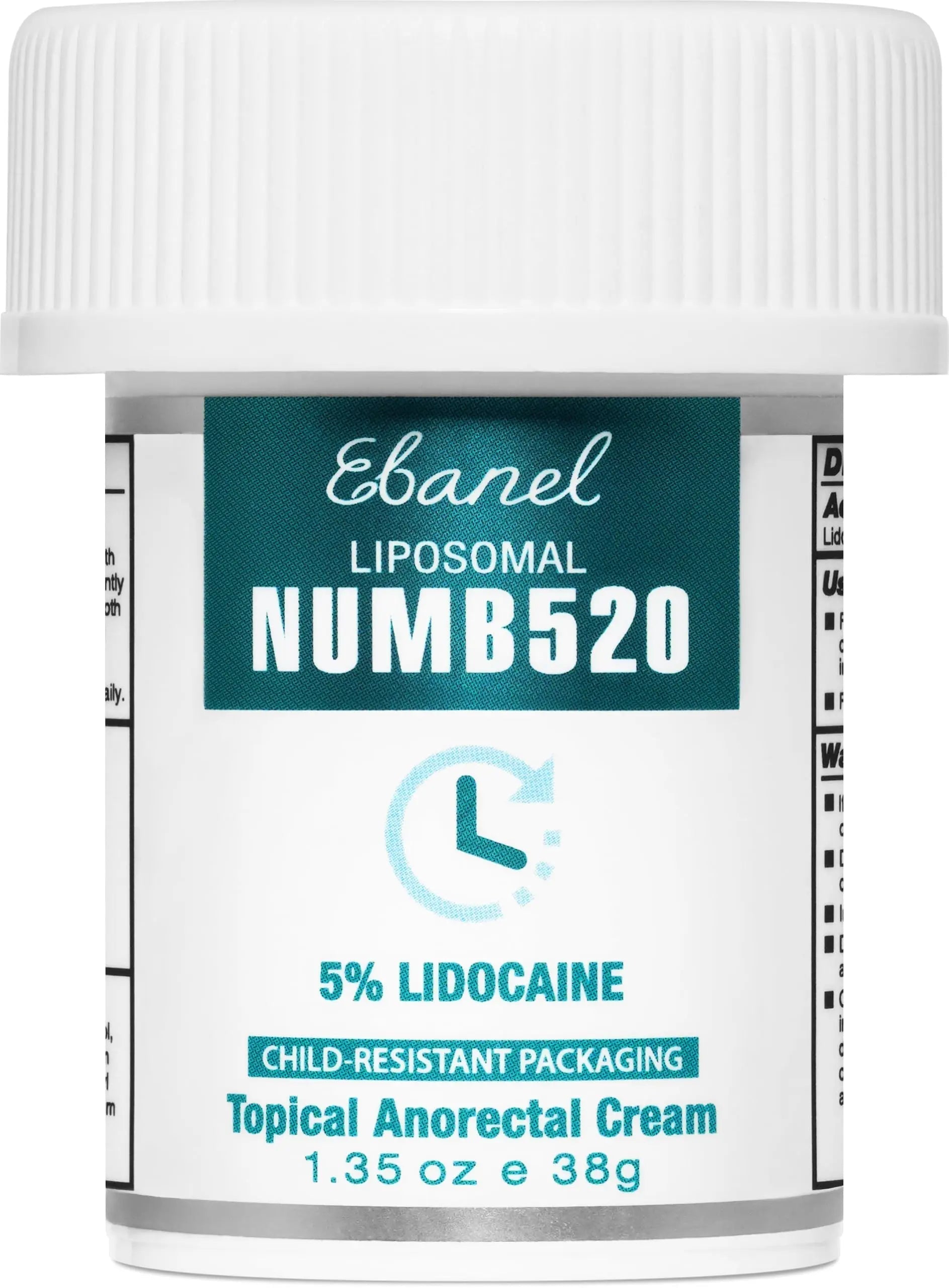 Ebanel 5% Lidocaine Numbing Cream, Pain Relief Burn Itch Numb Cream, Maximum Strength Topical Anesthetic with Allantoin, Vitamin E for Local and Anorectal Uses, Hemorrhoid Treatment, 1.35 Oz Ebanel uk supplements