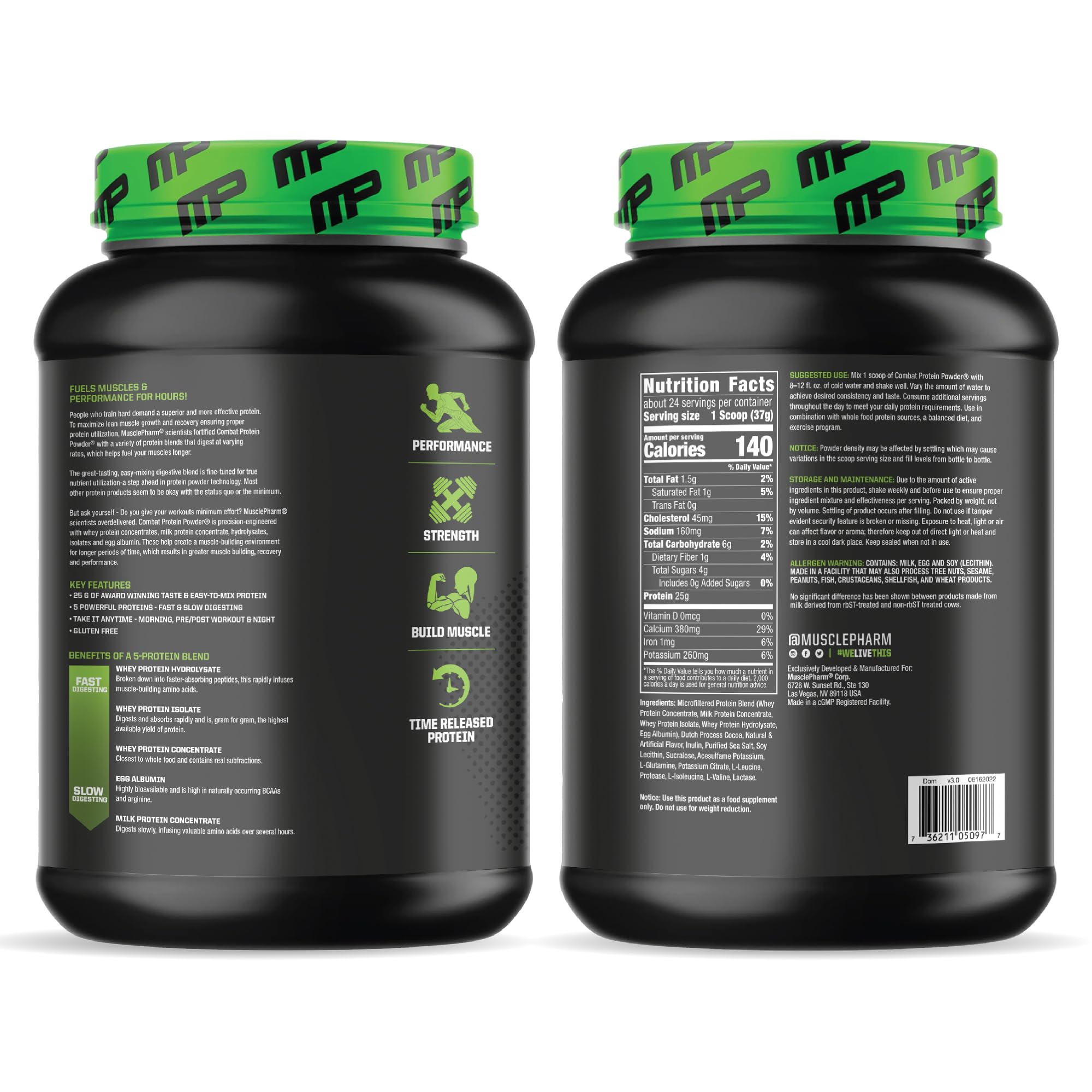 Muscle Pharm Combat Protein Powder, Fuels Muscles for Productive Workouts, 5 Protein Muscle Pharm uk supplements