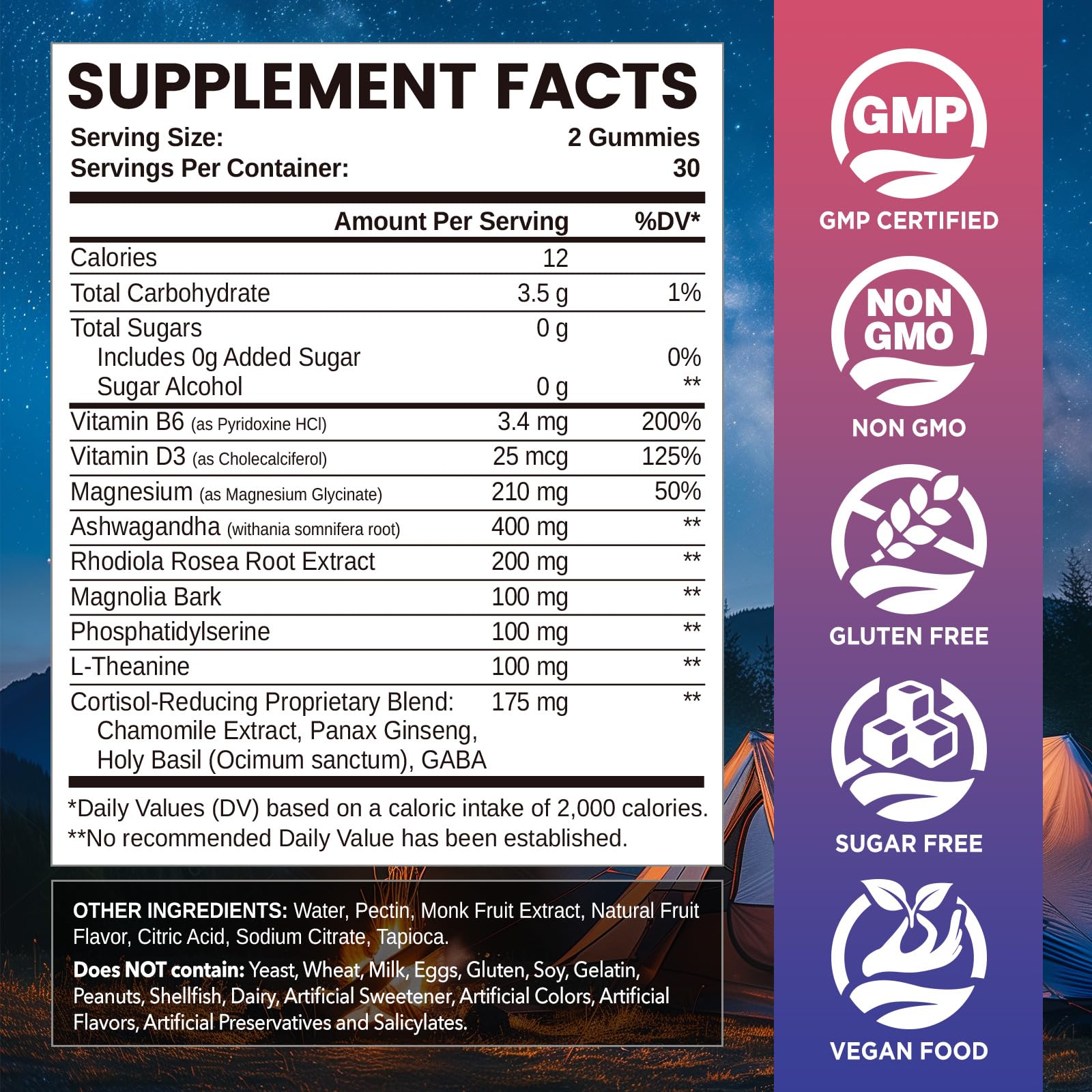 Cortisol Gummies, 12-in-1 Cortisol Reducer, with Magnesium Glycinate, Ashwagandha, L-Theanine, Phosphatidylserine, Vitamin B6 & D3, Rhodiola Rosea, for Men & Women, Sugar-Free, Vegan, NON-GMO, 60CT NATISLAND uk supplements