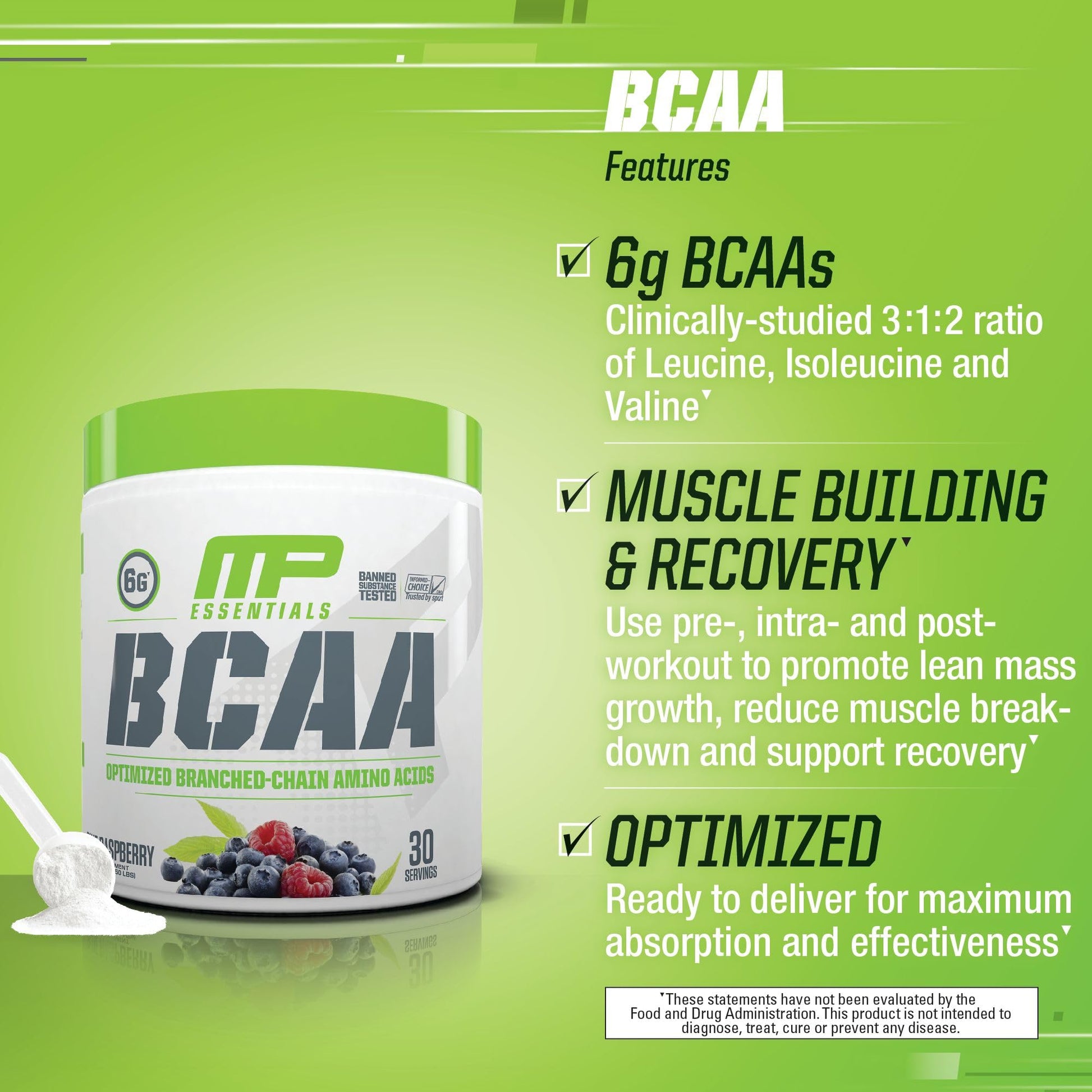 MusclePharm Essentials BCAA Powder, Pre & Post Workout Recovery Drink, Supports Muscle Pharm uk supplements