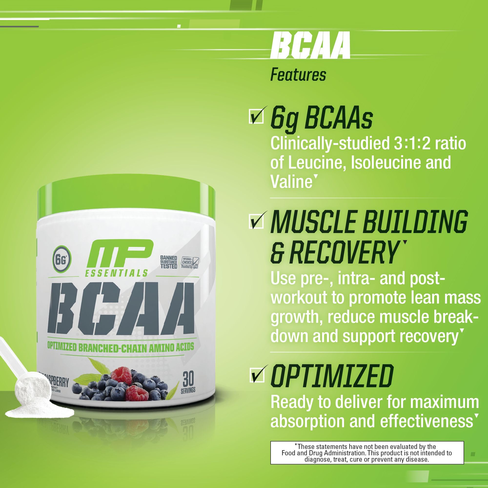 MusclePharm Essentials BCAA Powder, Pre & Post Workout Recovery Drink, Supports Muscle Pharm uk supplements