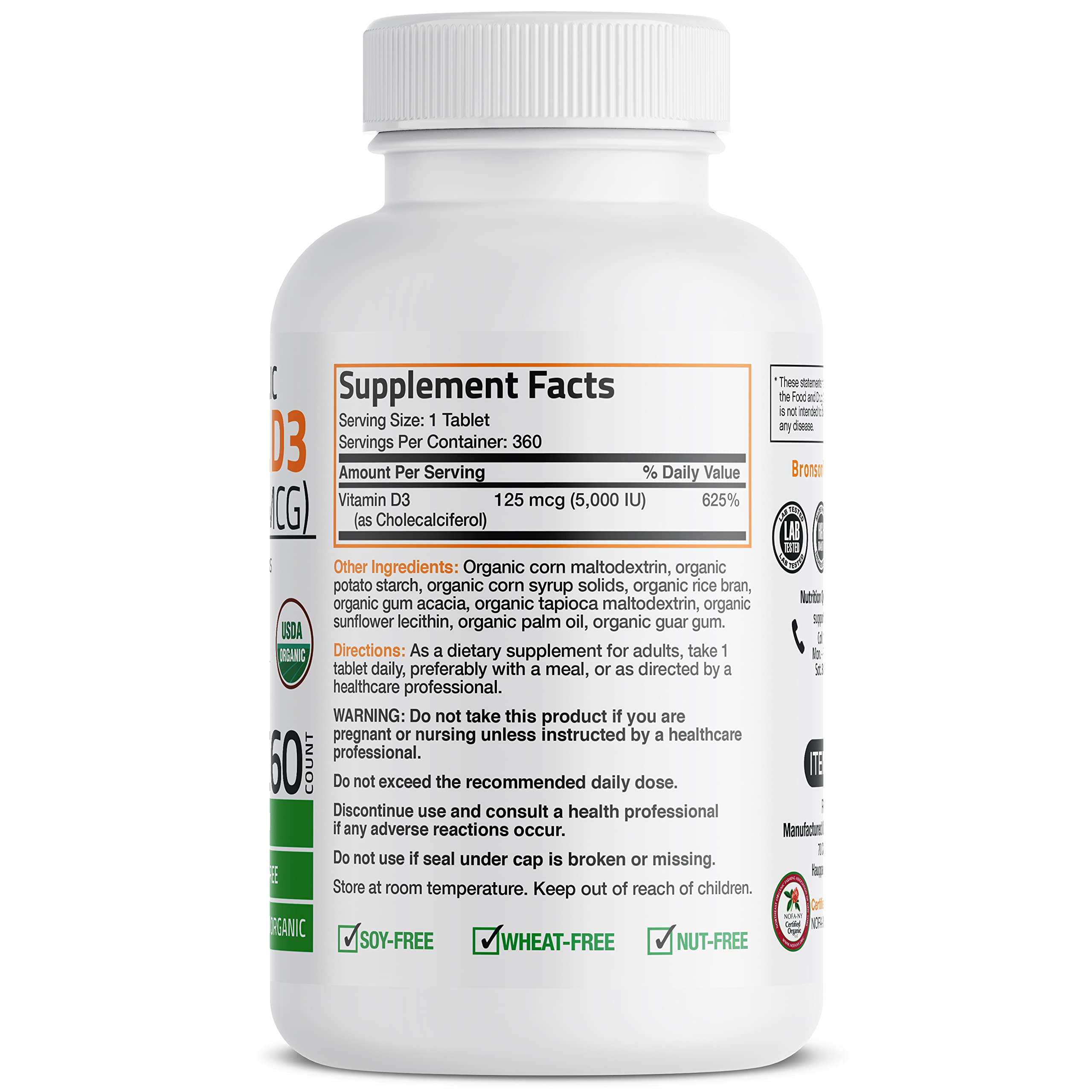 Bronson Vitamin D3 5,000 IU (1 Year Supply) for Immune Support, Healthy Muscle Bronson uk supplements