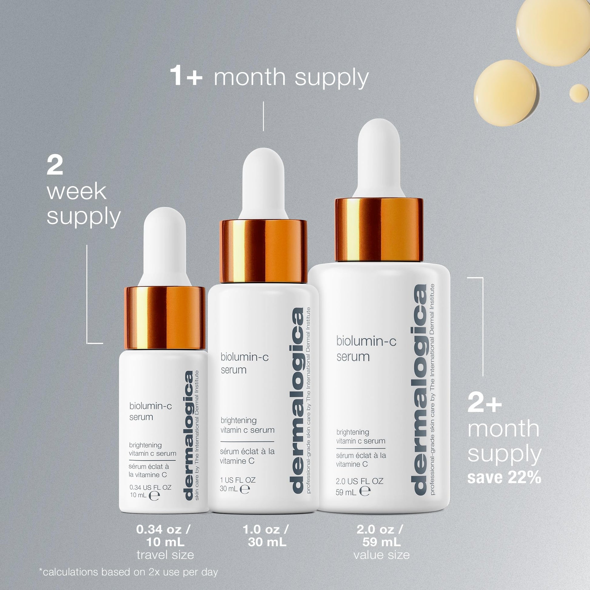 Dermalogica Biolumin-C Serum, Vitamin C Dark Spot Serum for Face with Peptide and AHA - Exfoliates and Reduces Sign of Skin Aging, 1 Fl Oz Dermalogica uk supplements