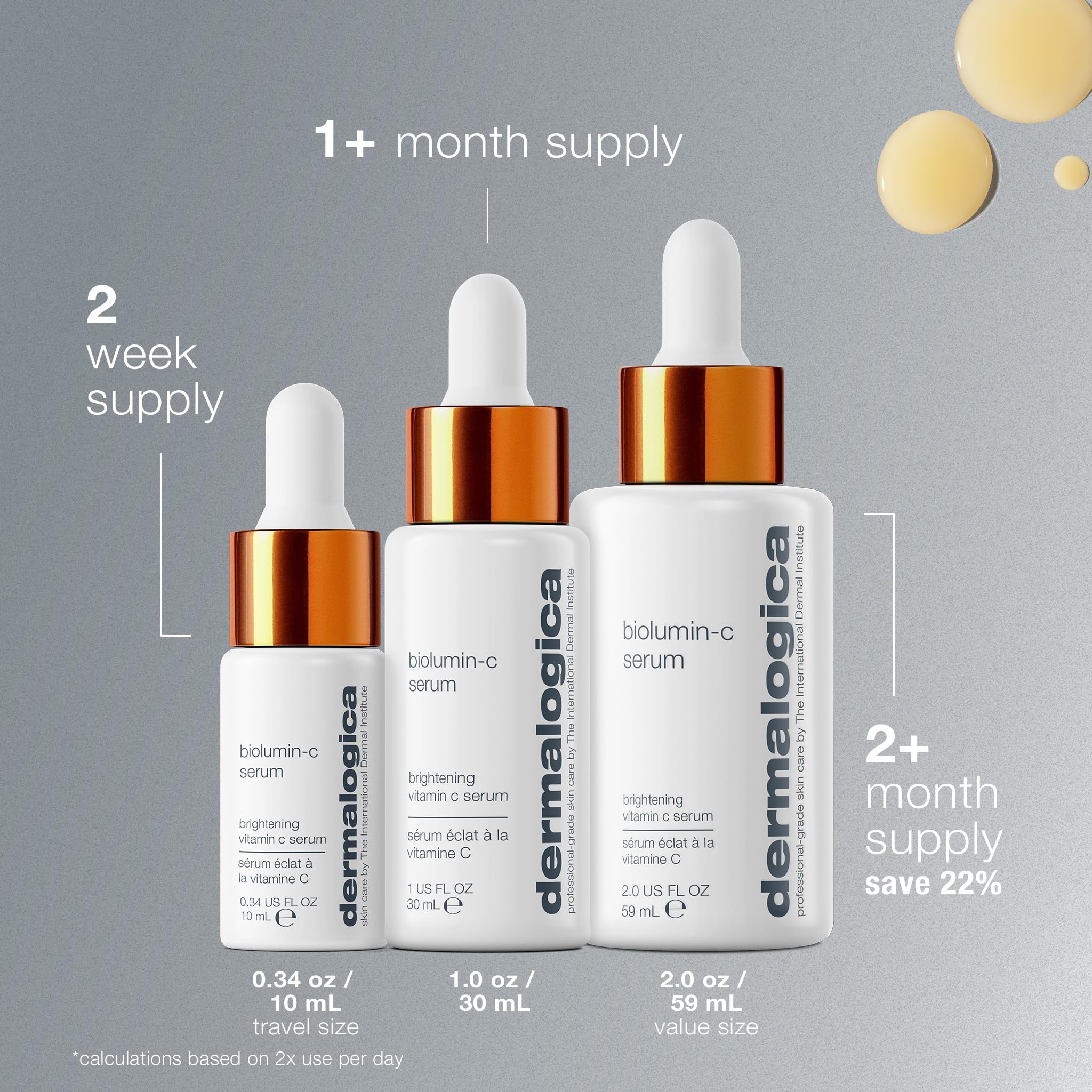 Dermalogica Biolumin-C Serum, Vitamin C Dark Spot Serum for Face with Peptide and AHA - Exfoliates and Reduces Sign of Skin Aging, 1 Fl Oz Dermalogica uk supplements
