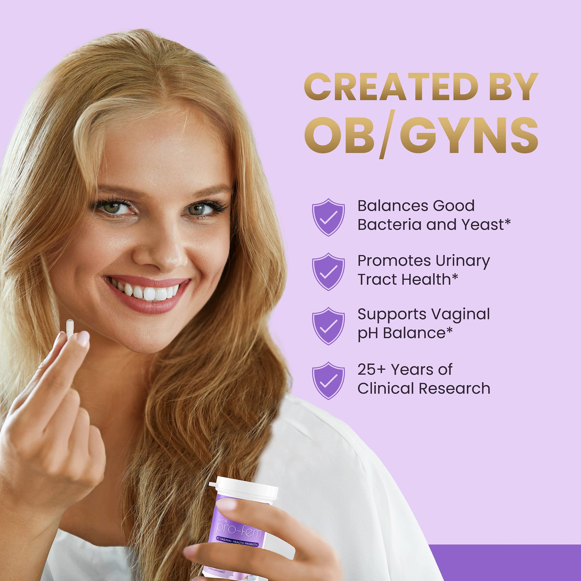 HPD Rx Pro-Fem #1 Vaginal Health Probiotic | Vaginal Probiotics | Clinically Proven to Promote Yeast & PH HPD Rx uk supplements