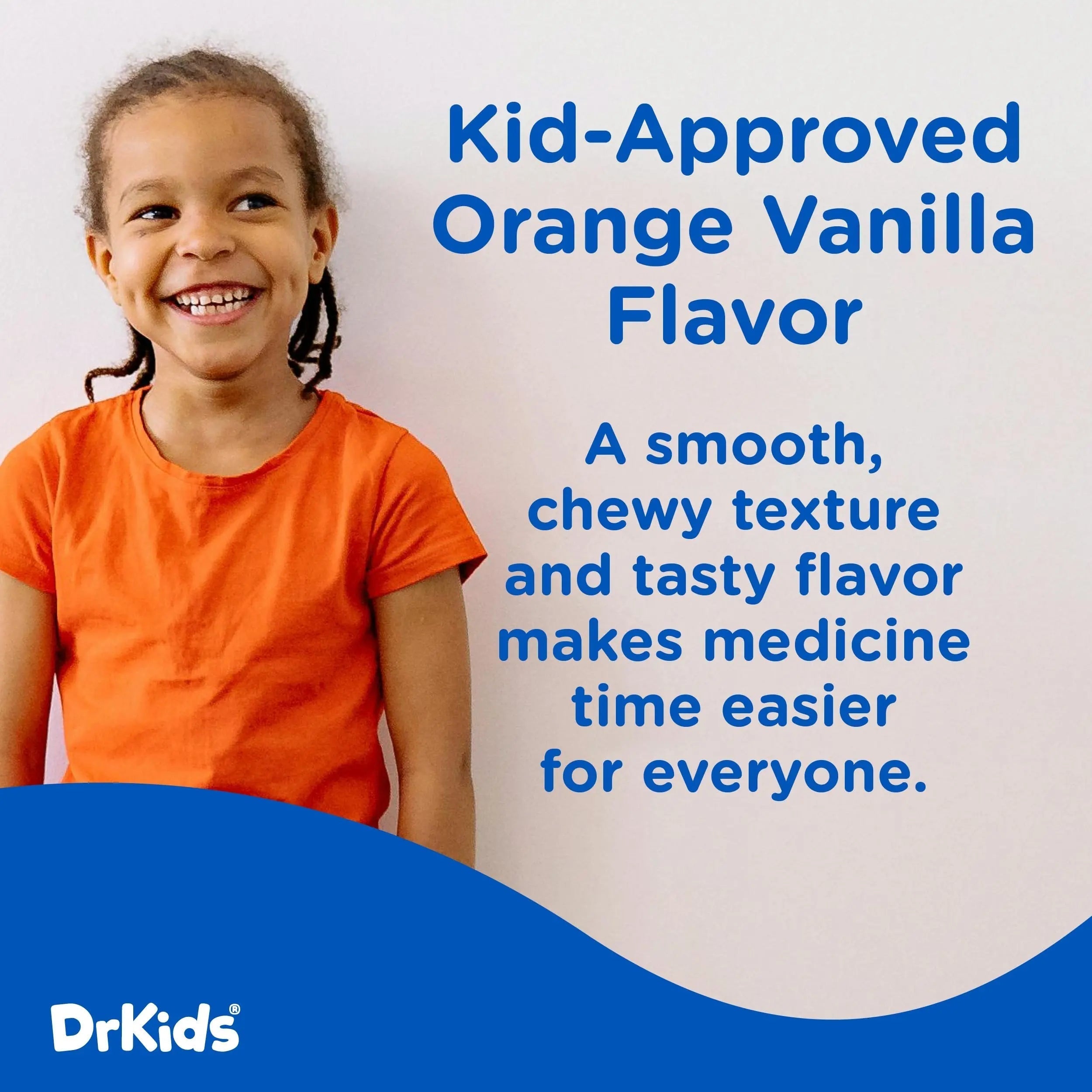 Dr. Kids Children’s Pain and Fever Gummy Bite - Chewable Acetaminophen for Kids Ages 2-11, Pre-Measured Soft Chews for Headache, Sore Throat, Cold and Flu, Orange Vanilla Flavor, 24 Count Dr. Kids uk supplements