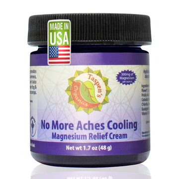 Taspen’s Organics Magnesium No More Aches Cooling Cream – Topical Magnesium Cream for Muscle Relief, Sore Muscles & Post-Workout Recovery with Arnica, Herbs & Essential Oils Taspen's Organics uk supplements