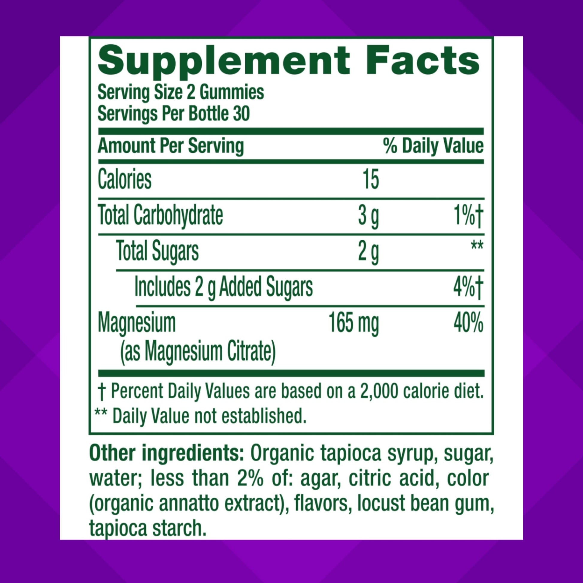 vitafusion Magnesium Gummy Supplement, Bring calm to your vitamin routine, Tropical Citrus Flavor, 60 Gummies Vitafusion uk supplements