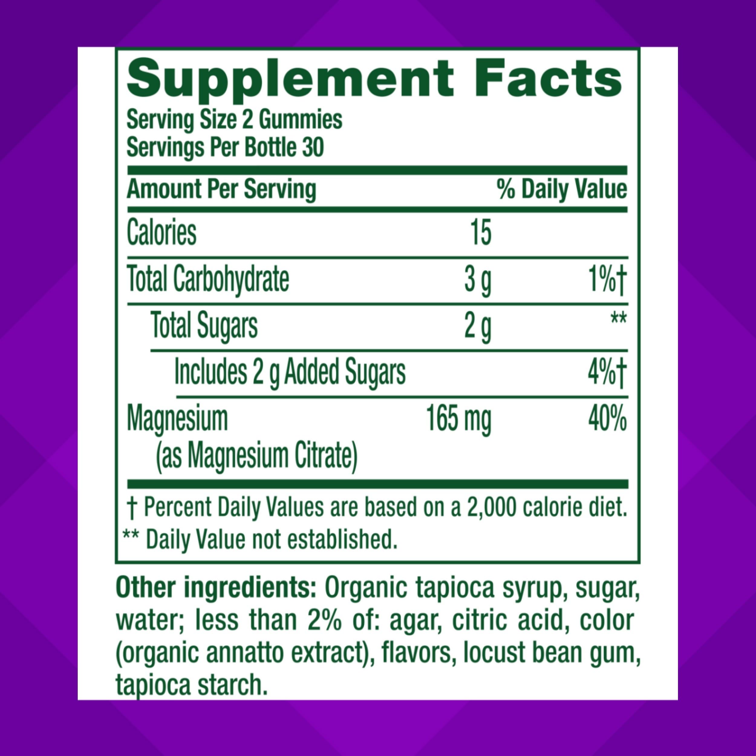 vitafusion Magnesium Gummy Supplement, Bring calm to your vitamin routine, Tropical Citrus Flavor, 60 Gummies Vitafusion uk supplements
