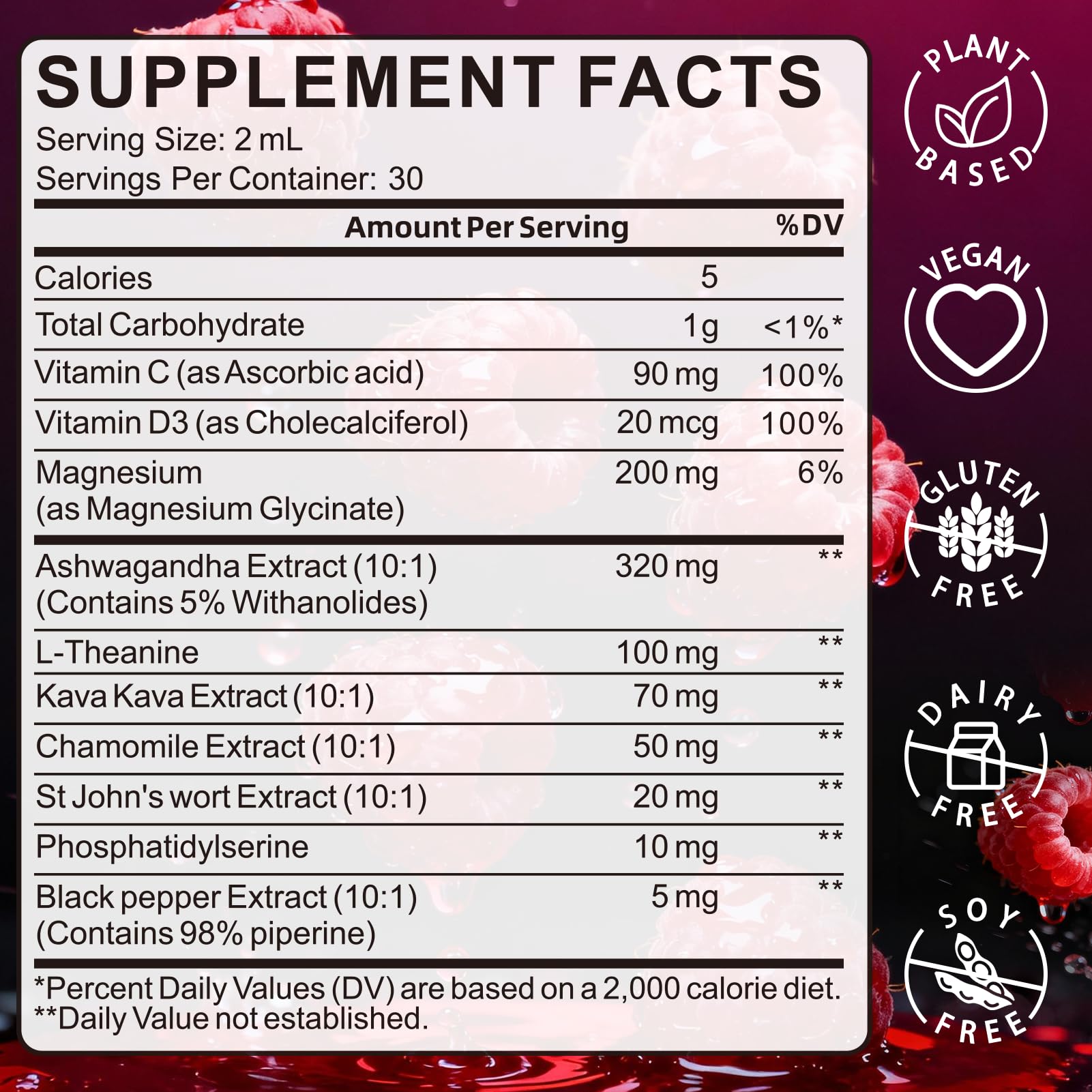 WellBloom Cortisol Reducer for Women & Men with Magnesium Glycinate, Ashwagandha, L-Theanine - Supports Stress Relief, Sleep & Heart Health, Nerves, Muscles - 2 Fl Oz WellBloom uk supplements