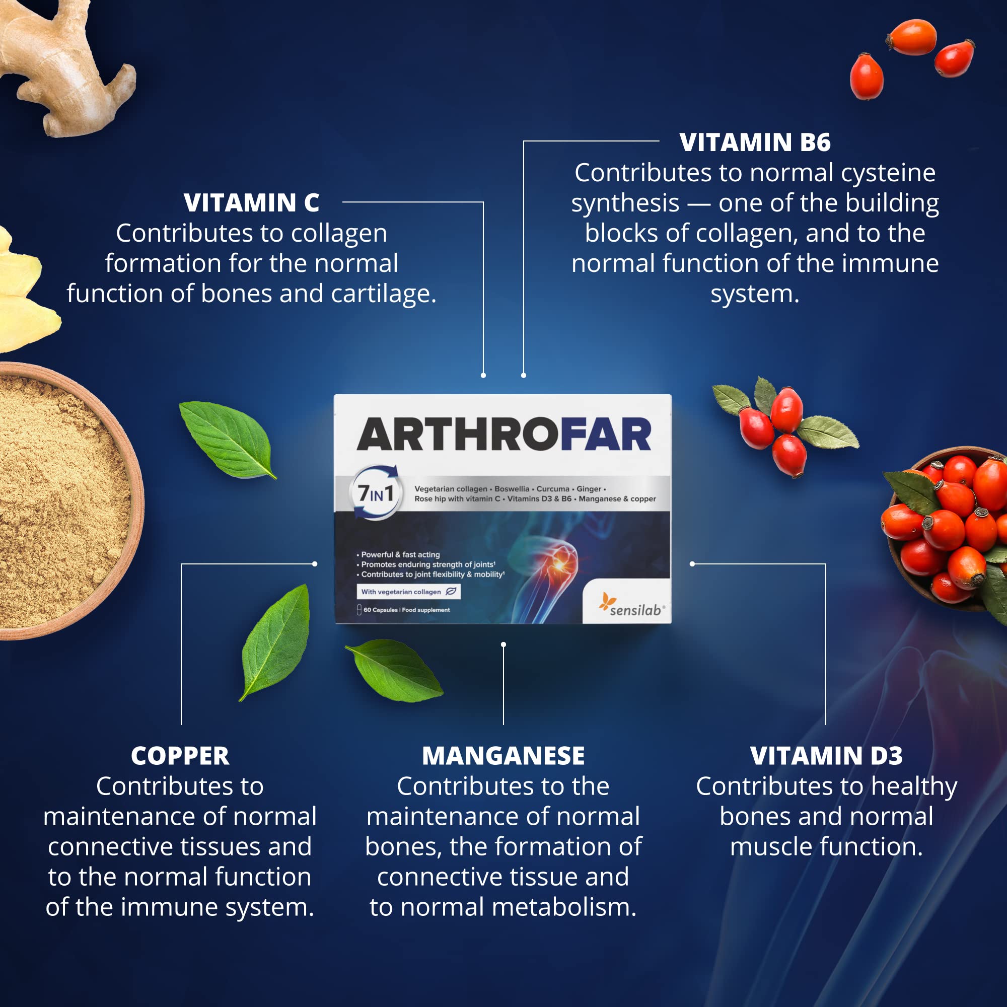 Boswellia Serrata Capsules | Sensilab ArthroFar | Joint Care Supplements Sensilab uk supplements
