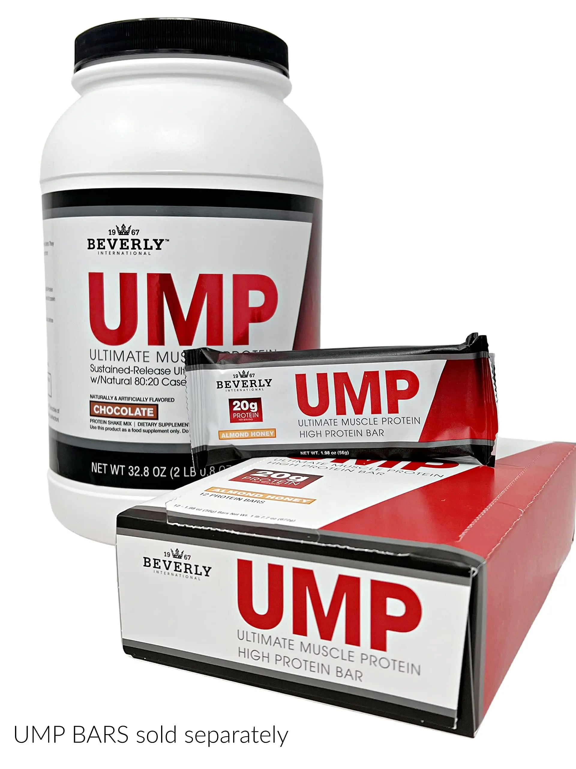 Beverly International UMP Protein Powder, Chocolate. Unique Whey-Casein Ratio Builds Lean Muscle. Easy to Digest. No Bloat. (32.8 oz) 2lb .8 oz Beverly International uk supplements