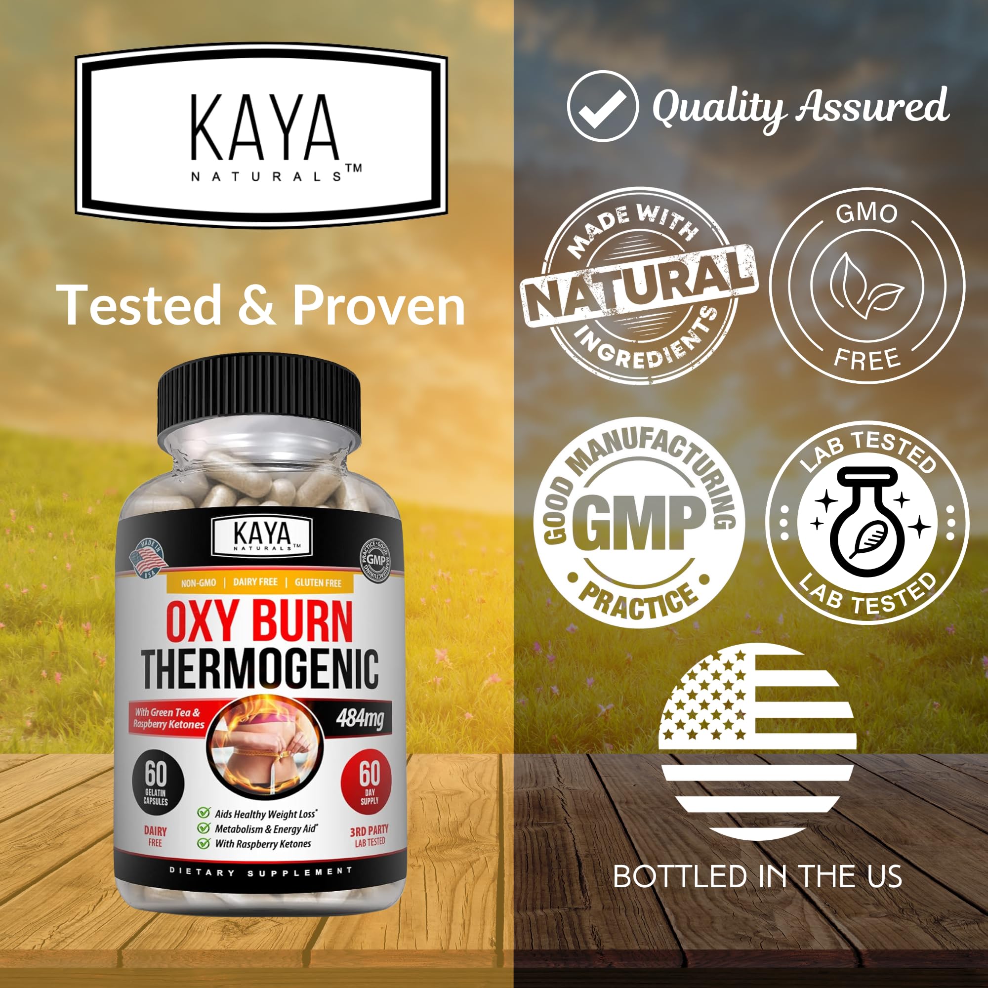 Kaya Naturals Oxy Burn - Weight Loss Pills for Women & Men - Appetite Suppressant Kaya Naturals uk supplements
