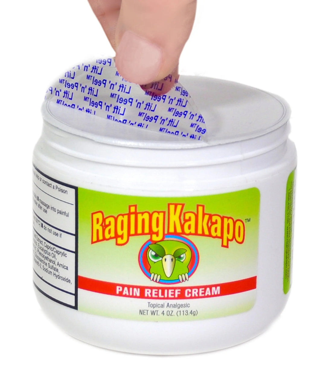 Raging Kakapo Pain Relief Cream - Sore Muscles, Joint Pain & Aches - Odor Free, Non-Greasy Pain Cream - Histamine Dihydrochloride, Capsaicin, Emu Oil & More - 4 oz. Jar Raging Kakapo uk supplements