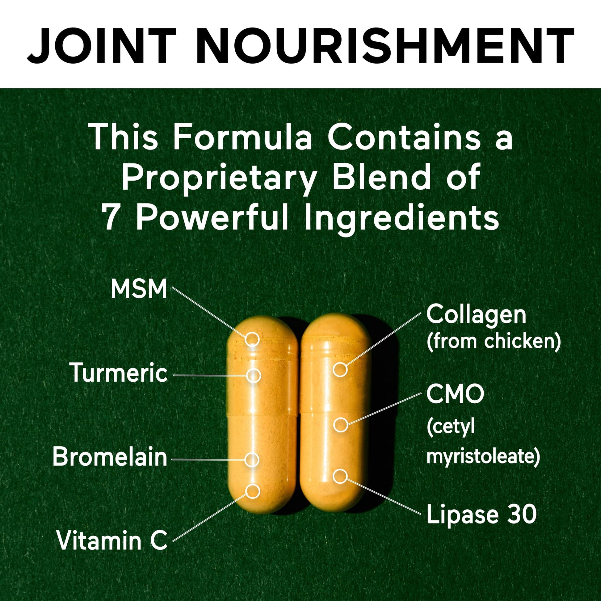 SMARTERNUTRITION Joint Food - Whole-Food Joint Supplement to Support Lubrication & Mobility - Formulated with Collagen Type II, MSM, Vitamin C, Turmeric, Bromelain - 6 Pack[180-Day Supply] SMARTERNUTRITION uk supplements