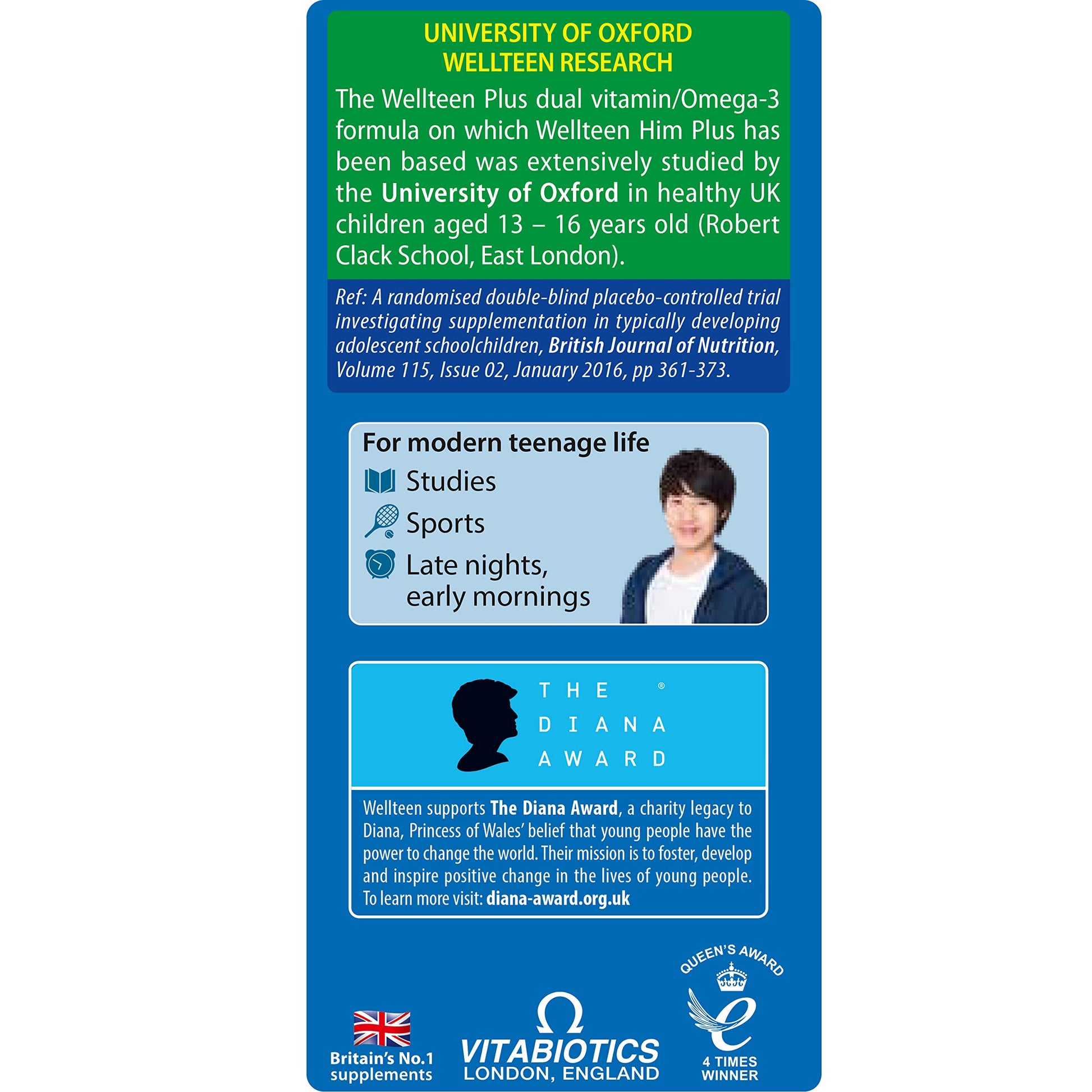 Vitabiotics Wellteen Him Plus Tablets/Capsules, 56 Count (Pack of 1) Wellteen uk supplements