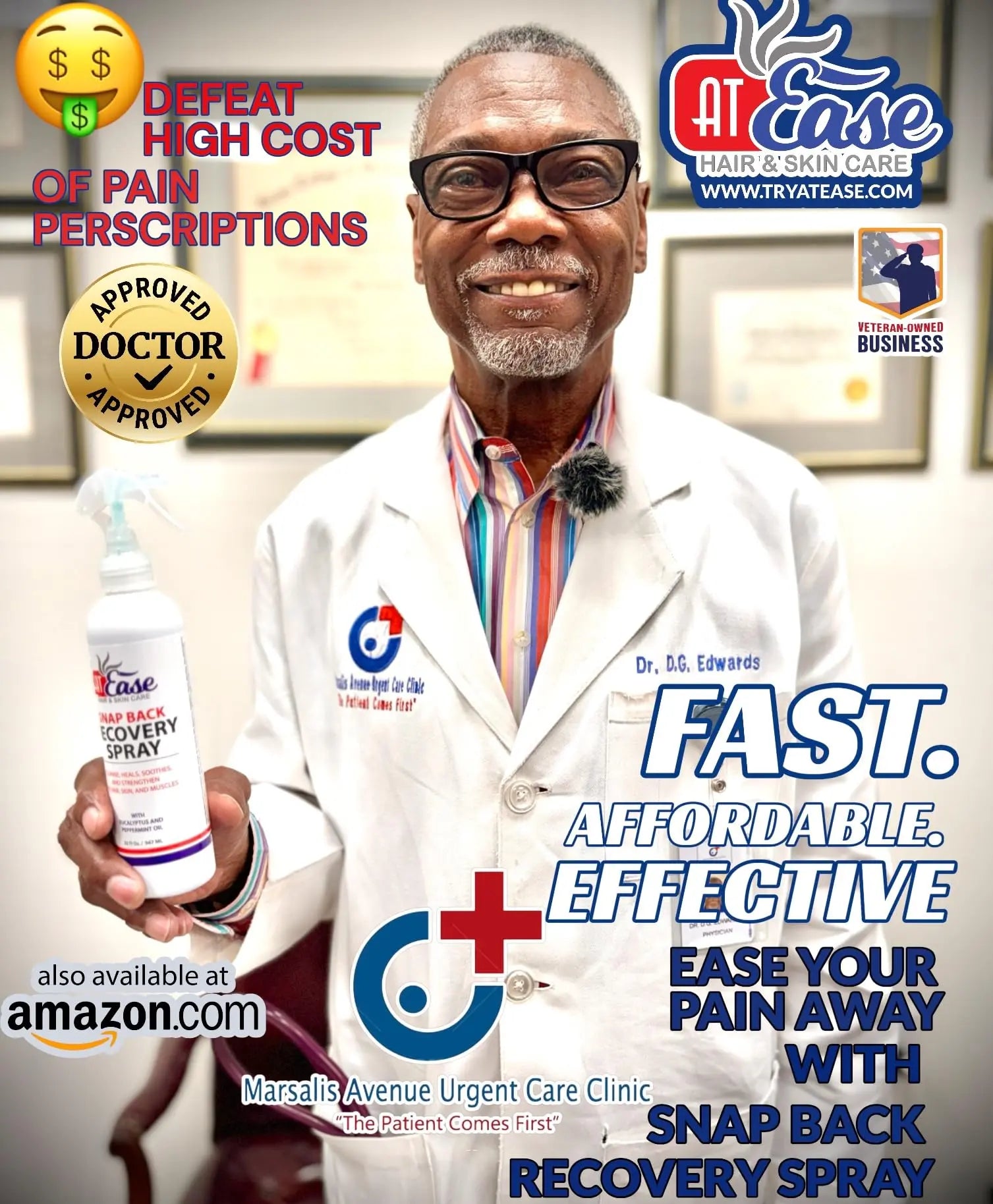 AT Ease Snap Back Recovery Muscle Spray AT Ease uk supplements
