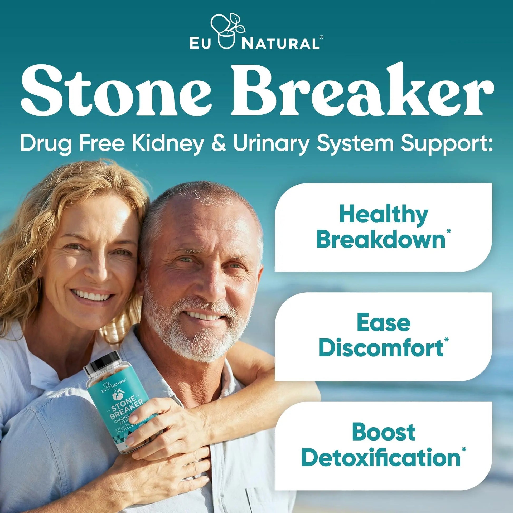 Chanca Piedra Stone Breaker - The Original Stone Breaking Formula with Celery Seed & Parsley - Supports Kidney, Gallbladder & Urinary Tract Cleansing to Help Flush Impurities - 60 Vegetarian Capsules Eu Natural uk supplements
