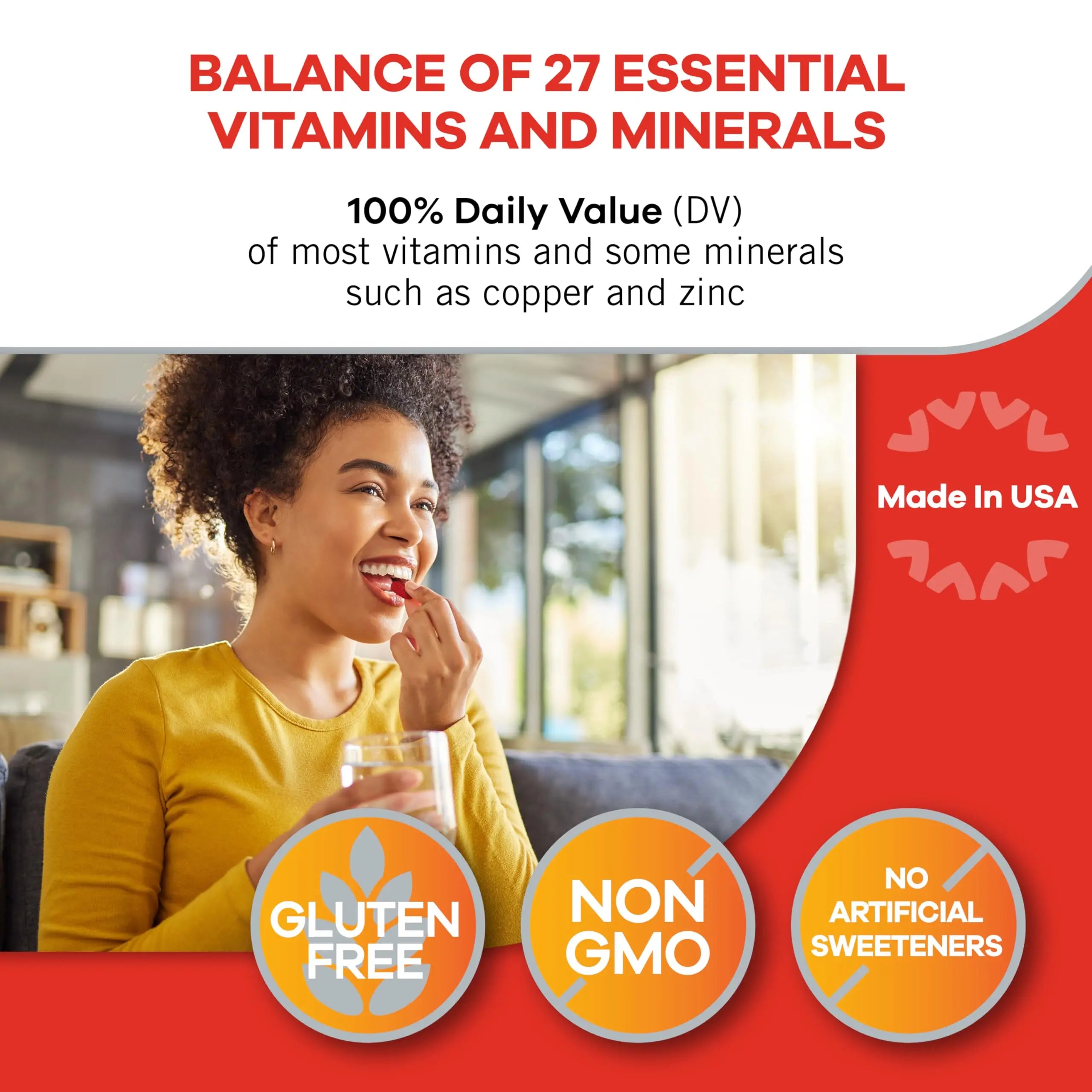 Geritol, Multivitamin Supplement, Contains Antioxidants, Vitamins B, C, E & D and Iron, 27, Minerals, Gluten-Free Geritol uk supplements