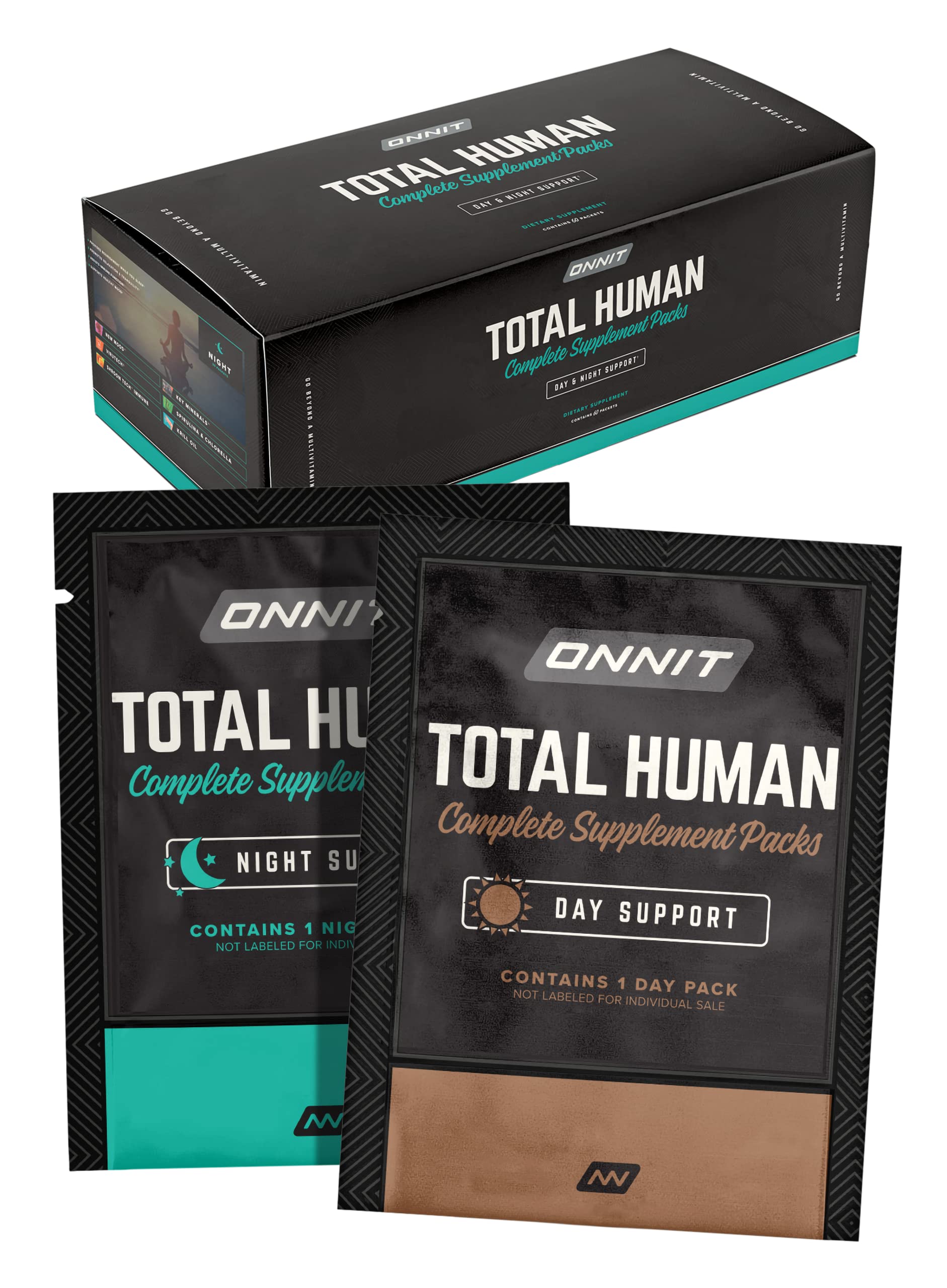ONNIT Total Human Day and Night Vitamin Packs for Men and Women,Capsule, 30-Day ONNIT uk supplements