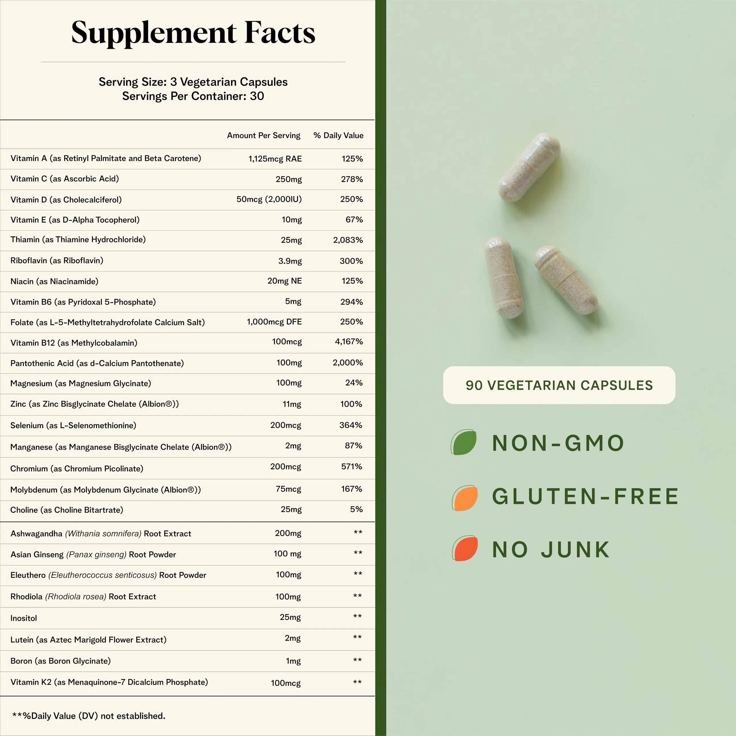 Healthy Response Daily Response Multivitamin 90 Capsules - Multivitamin + Adaptogen Blend for Energy & Stress Support Healthy Response uk supplements