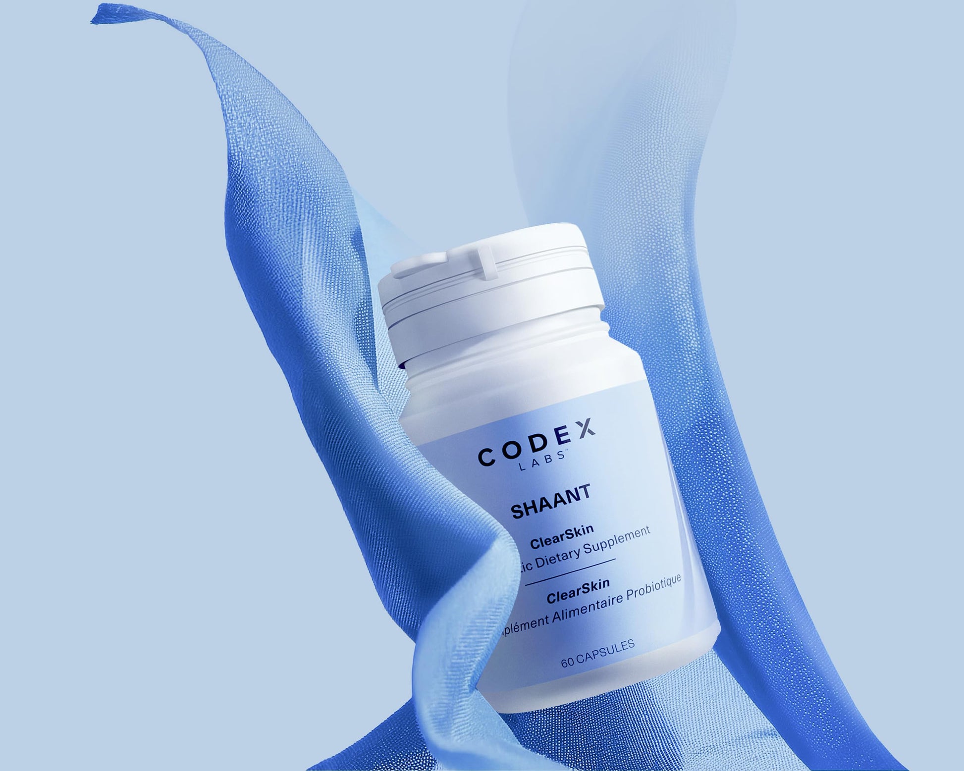 Codex Labs Shaant Clear Skin Supplement – 60 Vegan Capsules | Acne Probiotics with 9-Strain Blend, Green Tea EGCG & Guggul – Daily Support for Acne-Prone Skin & Clear Complexion Codex Labs uk supplements