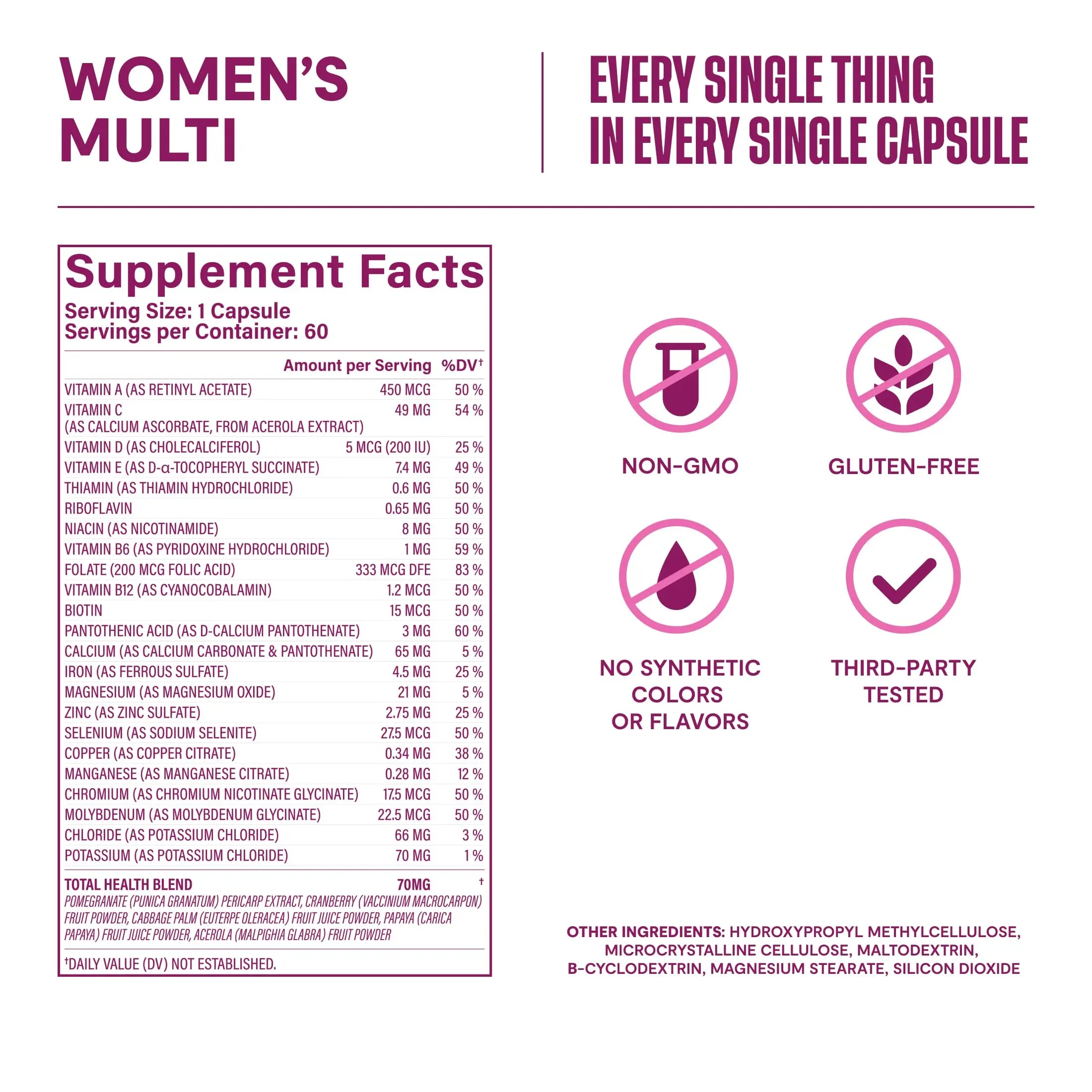 Habit Womens Multi Supplement 2 Pack (120 Capsules) - New Look, Supports General Health & Wellness, 23 Essential Vitamins and Minerals H' Habit uk supplements