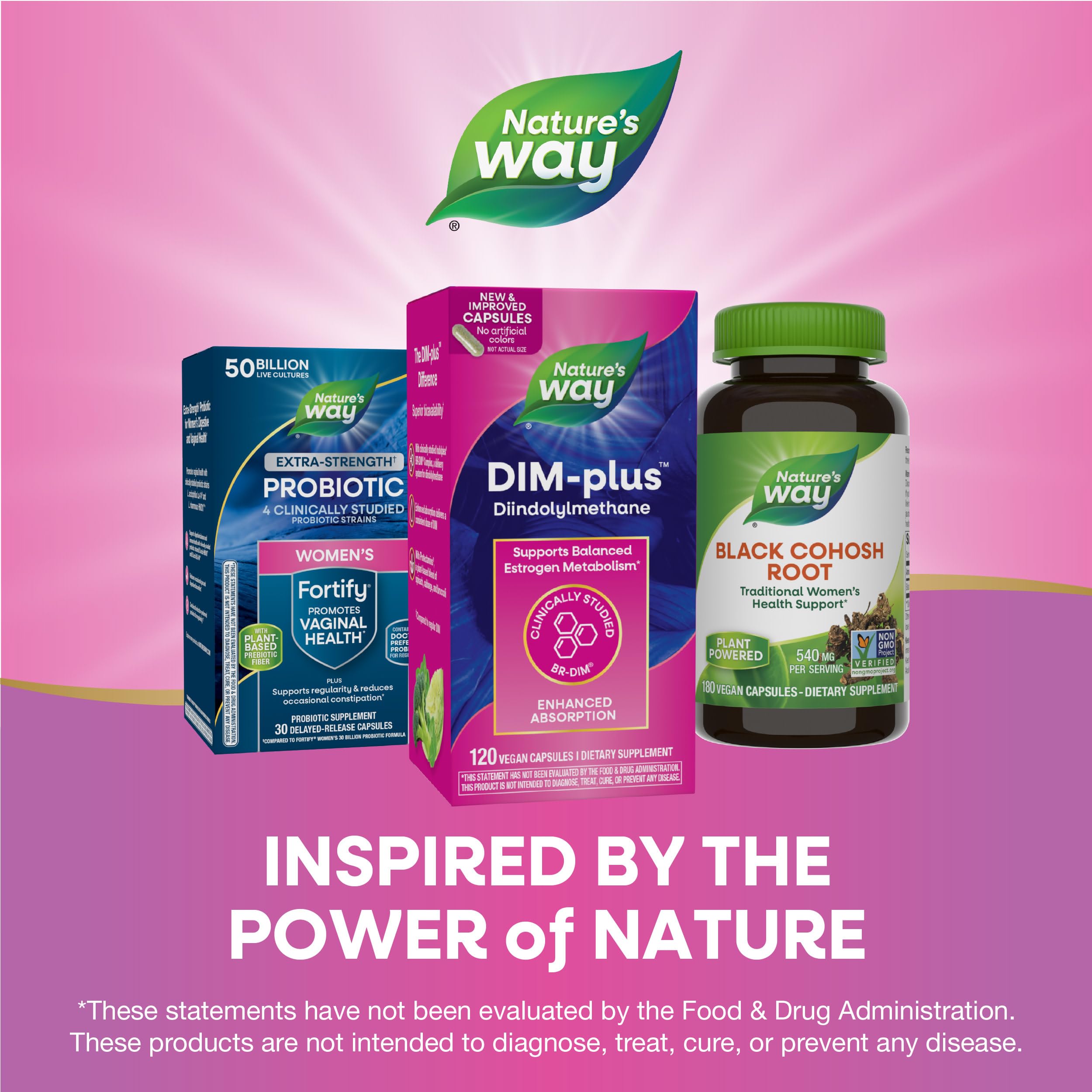 Nature's Way DIM-Plus, DIM Supplement, Supports Balanced Estrogen Metabolism*, Supports Estrogen Hormone Balance*, Diindolylmethane, 120 Vegan Capsules Nature's Way uk supplements