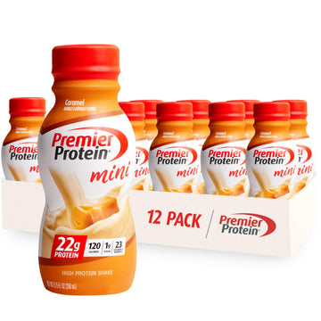Premier Protein Shake MINIs, Caramel, 22g Protein, 120 Calories, 1g Sugar, 8.75fl oz Premier Protein uk supplements