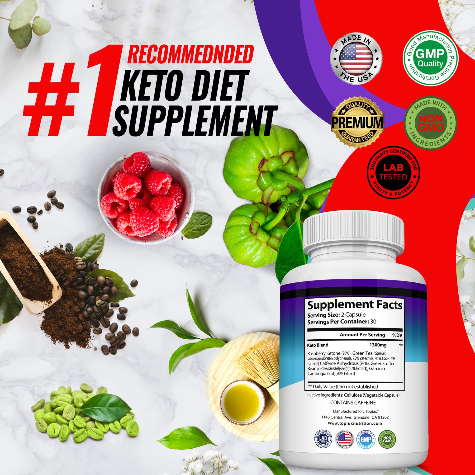 Keto Boost Diet Pills Ketosis Supplement - Natural Exogenous Keto Formula Support Energy Toplux uk supplements