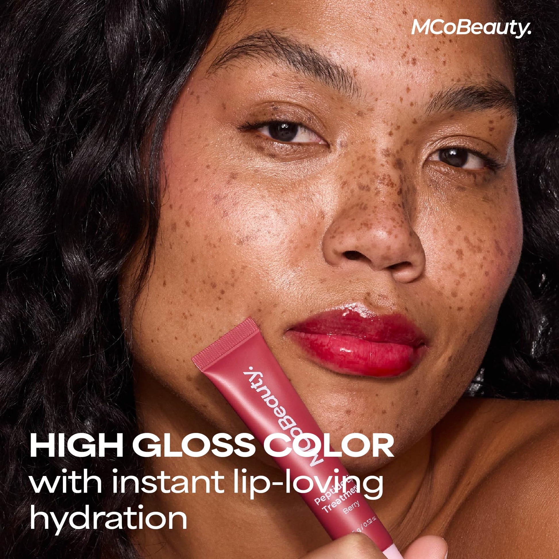 MCoBeauty Peptide Lip Treatment Caramel - Nude Brown Tinted Lip Balm Plumper Gloss for Women - Hydrating Lip Oil with Shea Butter, Peptides for Soft Plump Lips - Vegan Cruelty Free Lip Care MCoBeauty uk supplements