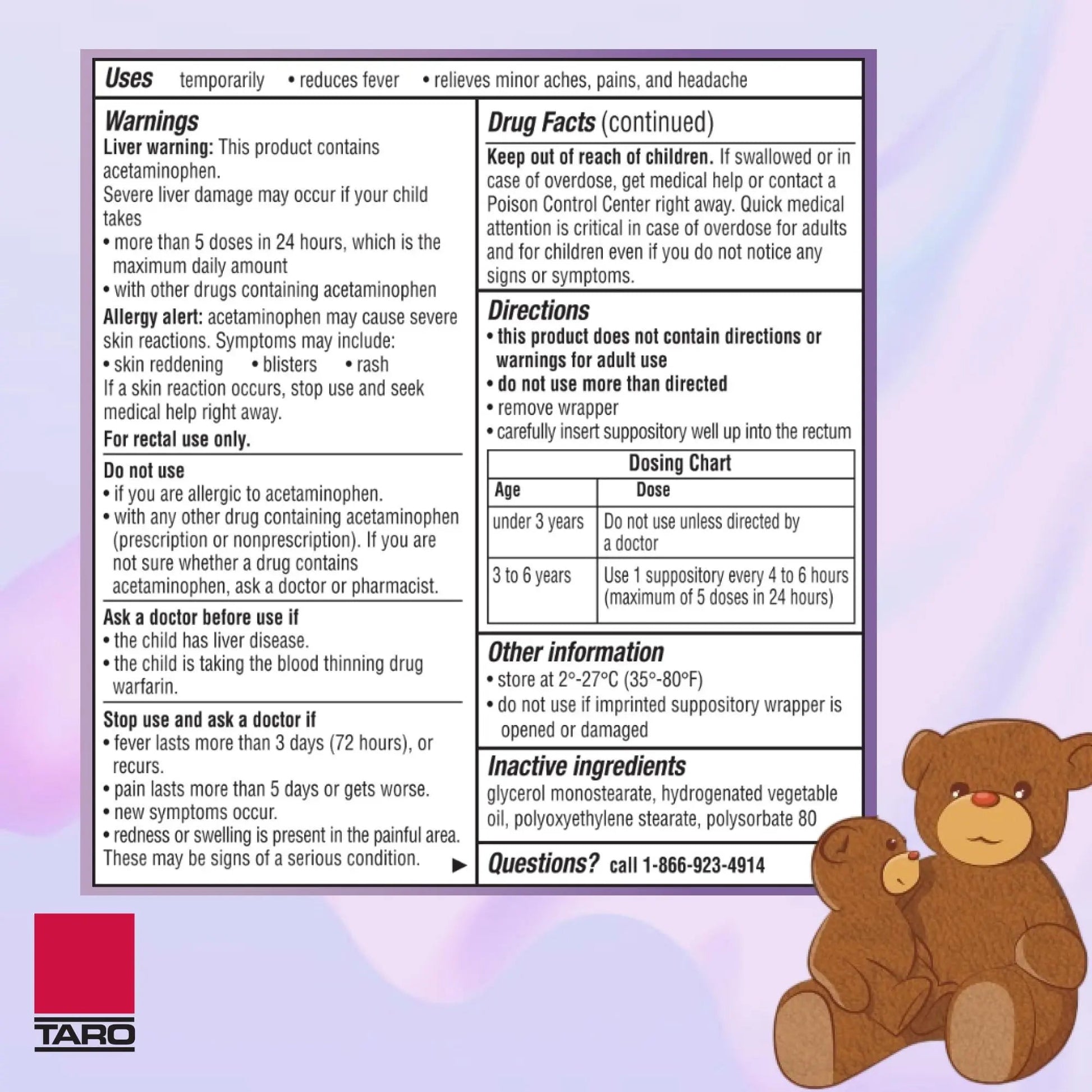 Feverall Infant Acetaminophen Suppositories 6 Rectal Suppositories 120 mg Each Pain Reliever/Fever Reducer. Paraben Free, No Artificial Colors or Other preservatives. Ages 3-6 Years Feverall uk supplements