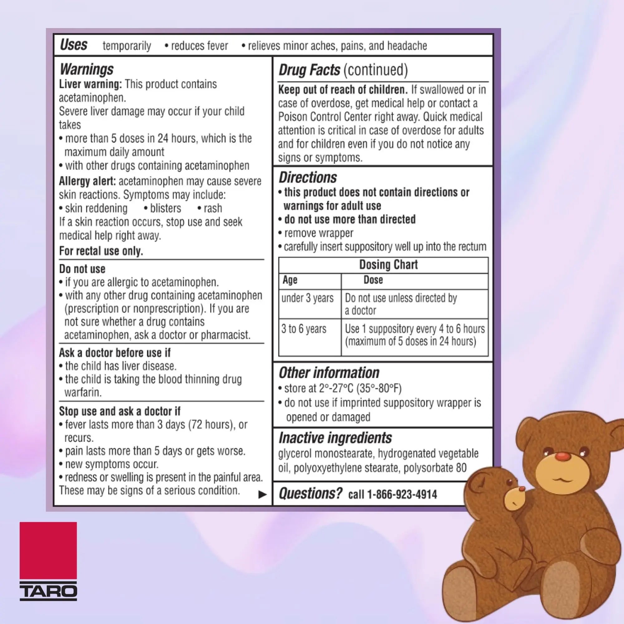 Feverall Infant Acetaminophen Suppositories 6 Rectal Suppositories 120 mg Each Pain Reliever/Fever Reducer. Paraben Free, No Artificial Colors or Other preservatives. Ages 3-6 Years Feverall uk supplements