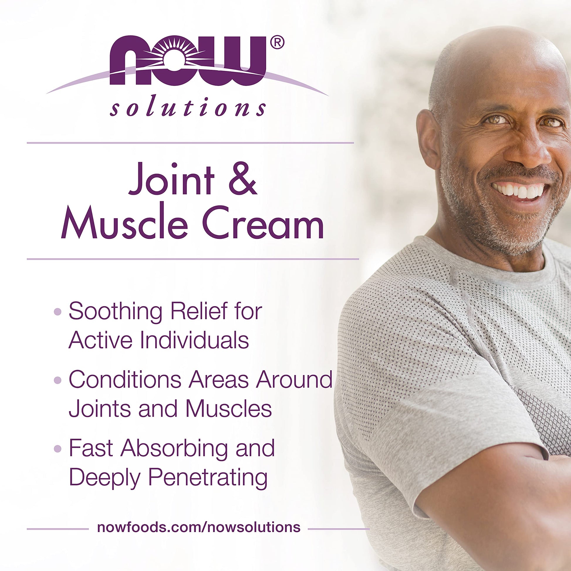 NOW Foods Solutions, Joint & Muscle Cream with Capsaicin and Boswellia, Paraben Free, 4-Ounce NOW Foods uk supplements