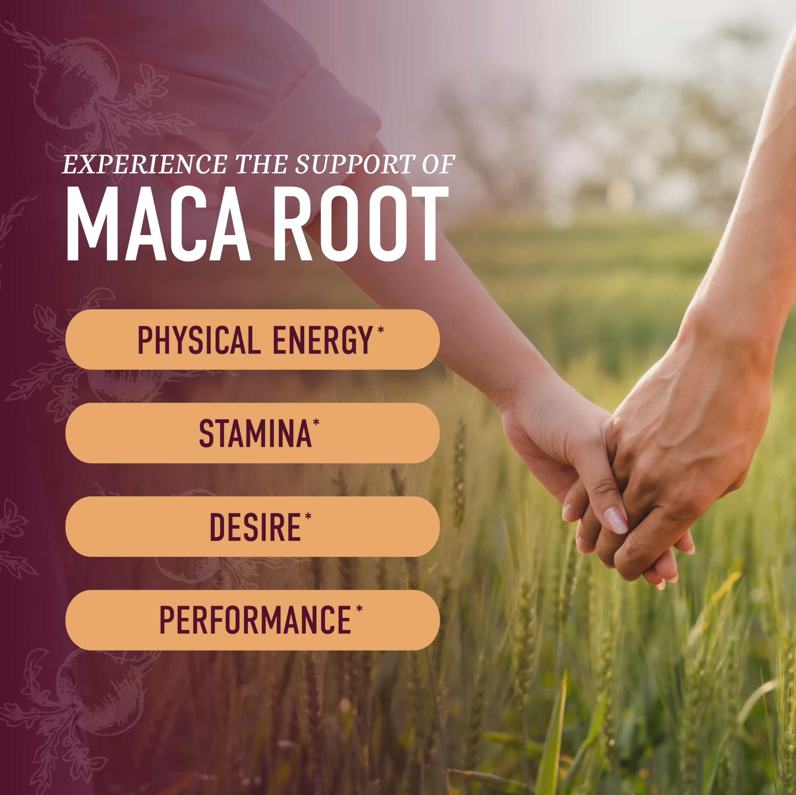Maca Root Gummies with Natural Peach Flavor | Drive, Performance & Energy Support | Hormone Balance for Women and Men | Herbal Supplements 200MG Extra Strength | Vegetarian, Non-GMO | 60 Gummies SMNutrition uk supplements