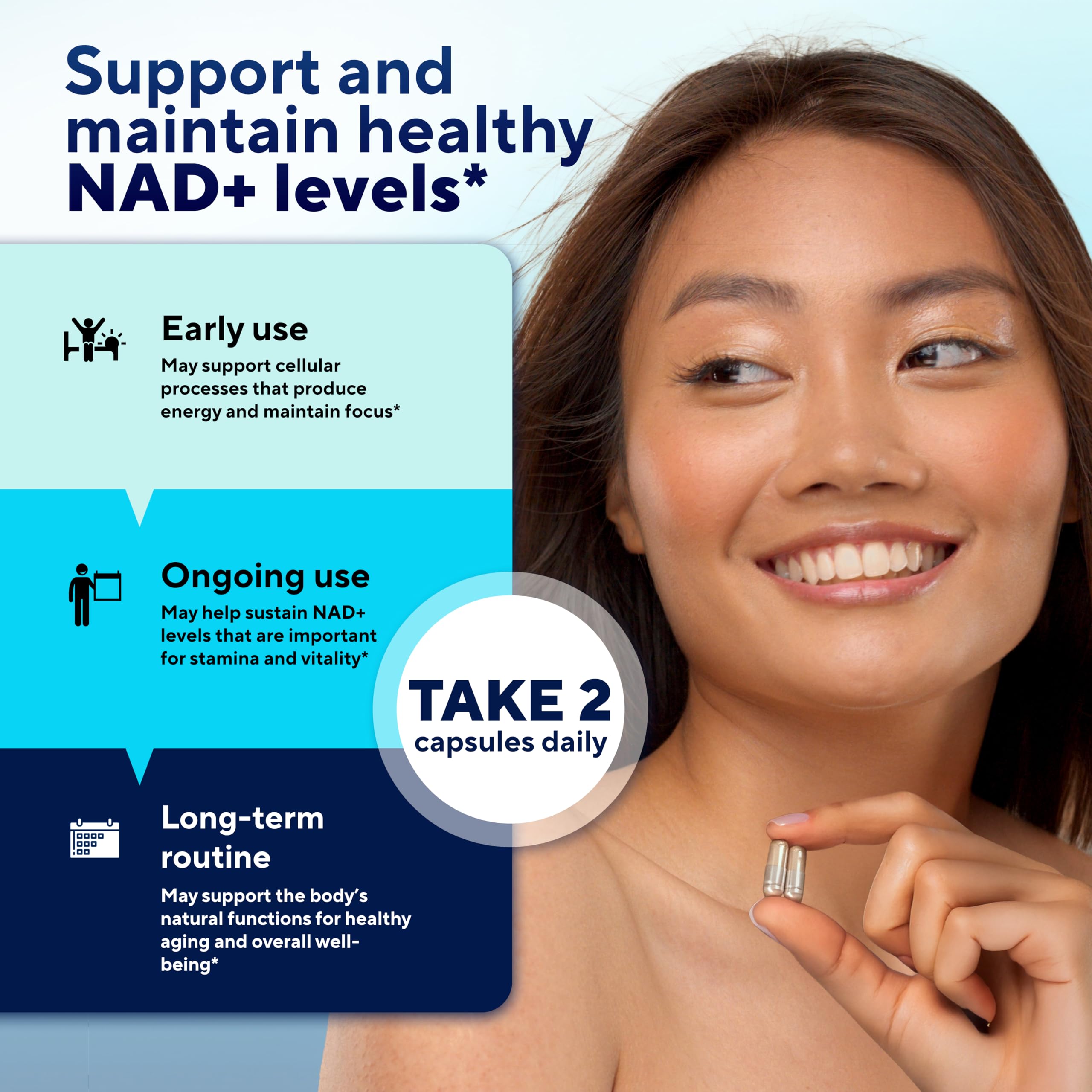 VitaUp NAD+ Resveratrol Supplement - USA Made Trans Resveratrol NAD Supplement 650mg - Nicotinamide Adenine Dinucleotide Capsules for Healthy Aging, Energy & Focus Support - 60 Count VitaUp uk supplements