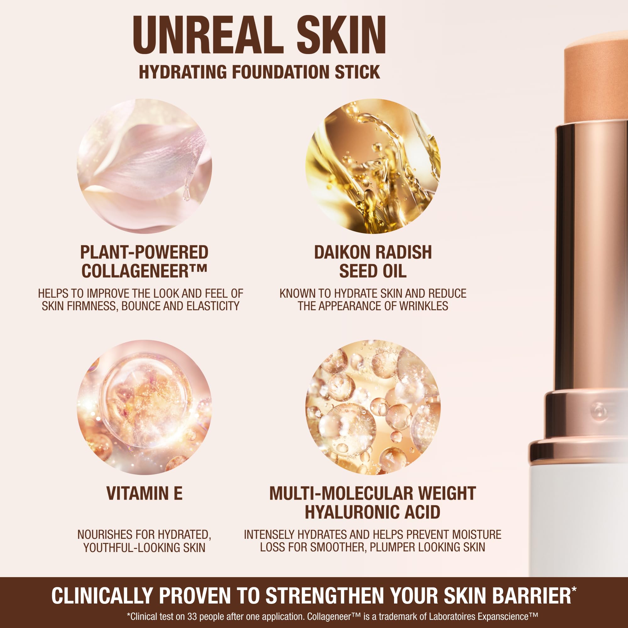 Charlotte Tilbury Unreal Skin Tint & Sheer Glow Hydrating Foundation Stick - Cream Foundation Makeup with Sheer-to-Light Coverage & a Buildable Formula - Blurring, Smoothing & Nourishing - 3 Fair Charlotte Tilbury uk supplements