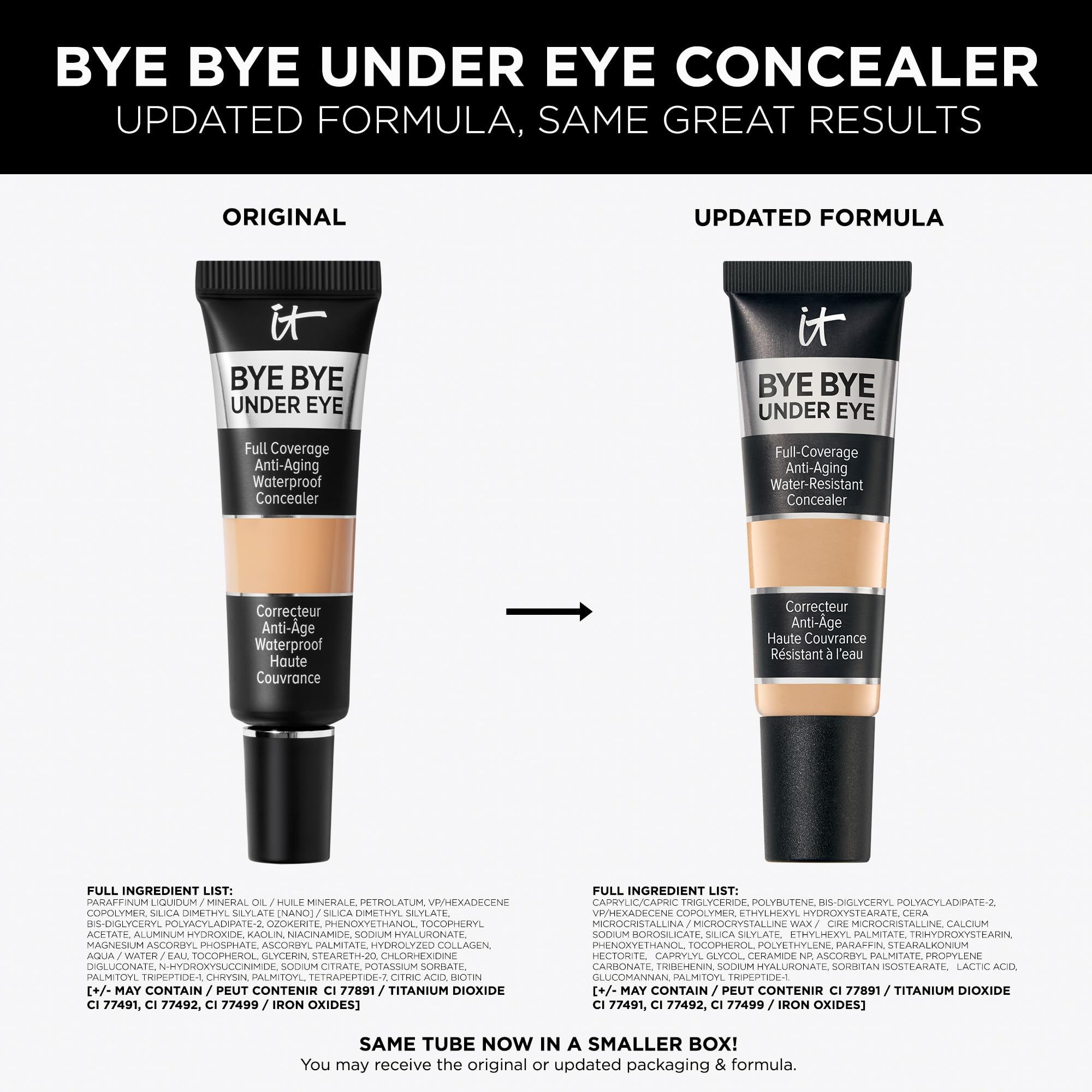 IT Cosmetics Bye Bye Under Eye Concealer (Light Nude) - Water-Resistant, Full Coverage Brightening Concealer For Dark Circles, Fine Lines, Redness & Discoloration, Anti-Aging, 24H Wear - 0.4 fl oz IT Cosmetics uk supplements
