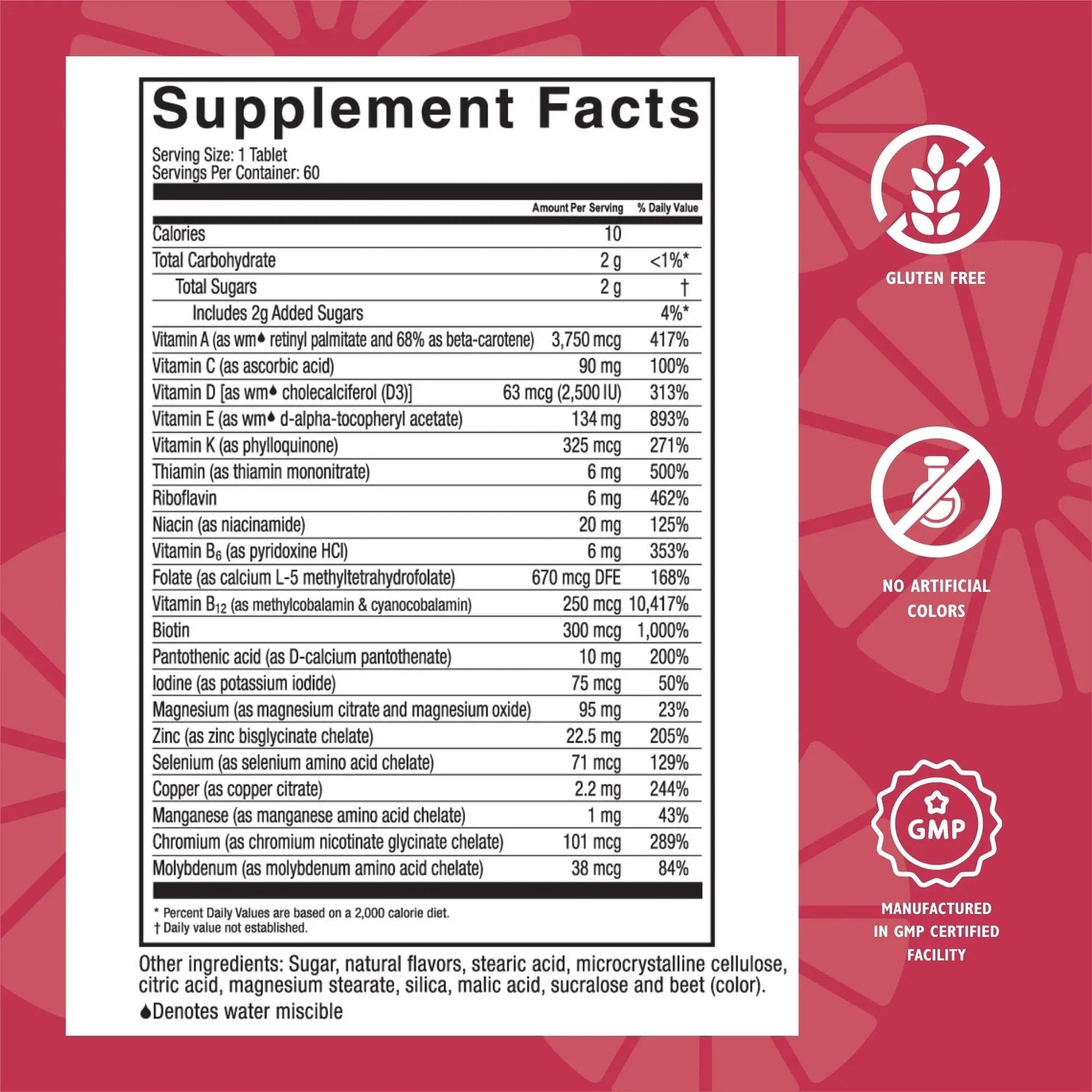 Celebrate Vitamins Multi ADEK Chewables, Iron Free - Daily Bariatric Multivitamin, High Level of Vitamins A, D, E, K & B12 Celebrate Bariatric Supplements uk supplements