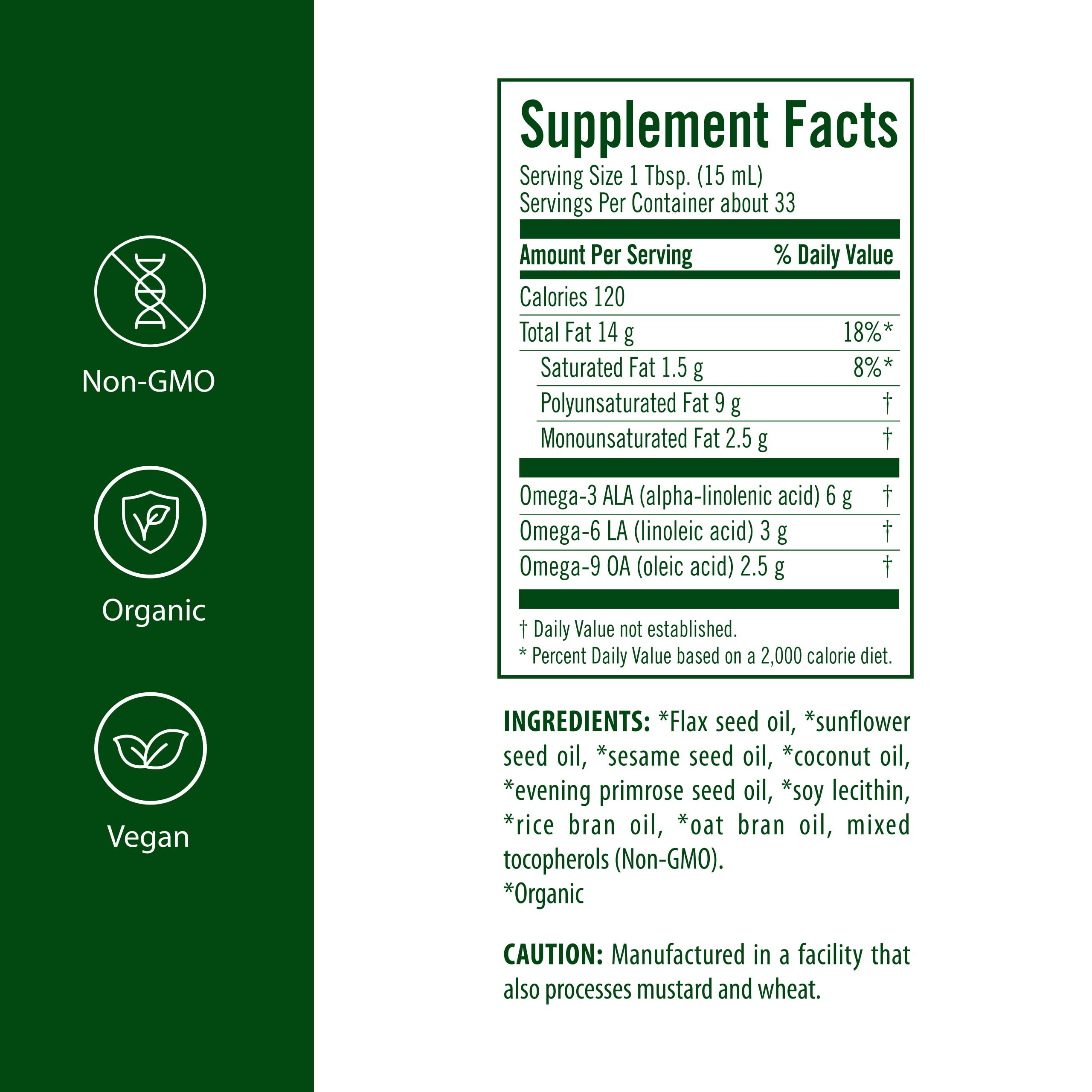 Flora - Udo's Choice Omega 369 Oil Blend, Made with Organic Flax, Sesame & Sunflower Seed Oils, Plant-Based Vegan Omega Fatty Acids, Based on Ideal 2:1:1 Ratio, 17-fl, oz. Glass Bottle Flora uk supplements