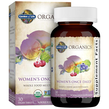 Garden of Life Organics Multivitamin for Women - Women's Once Daily Multi - Whole Food Multi with Iron, Biotin, Vegan Organic Womens Multivitamin for Health Garden of Life uk supplements
