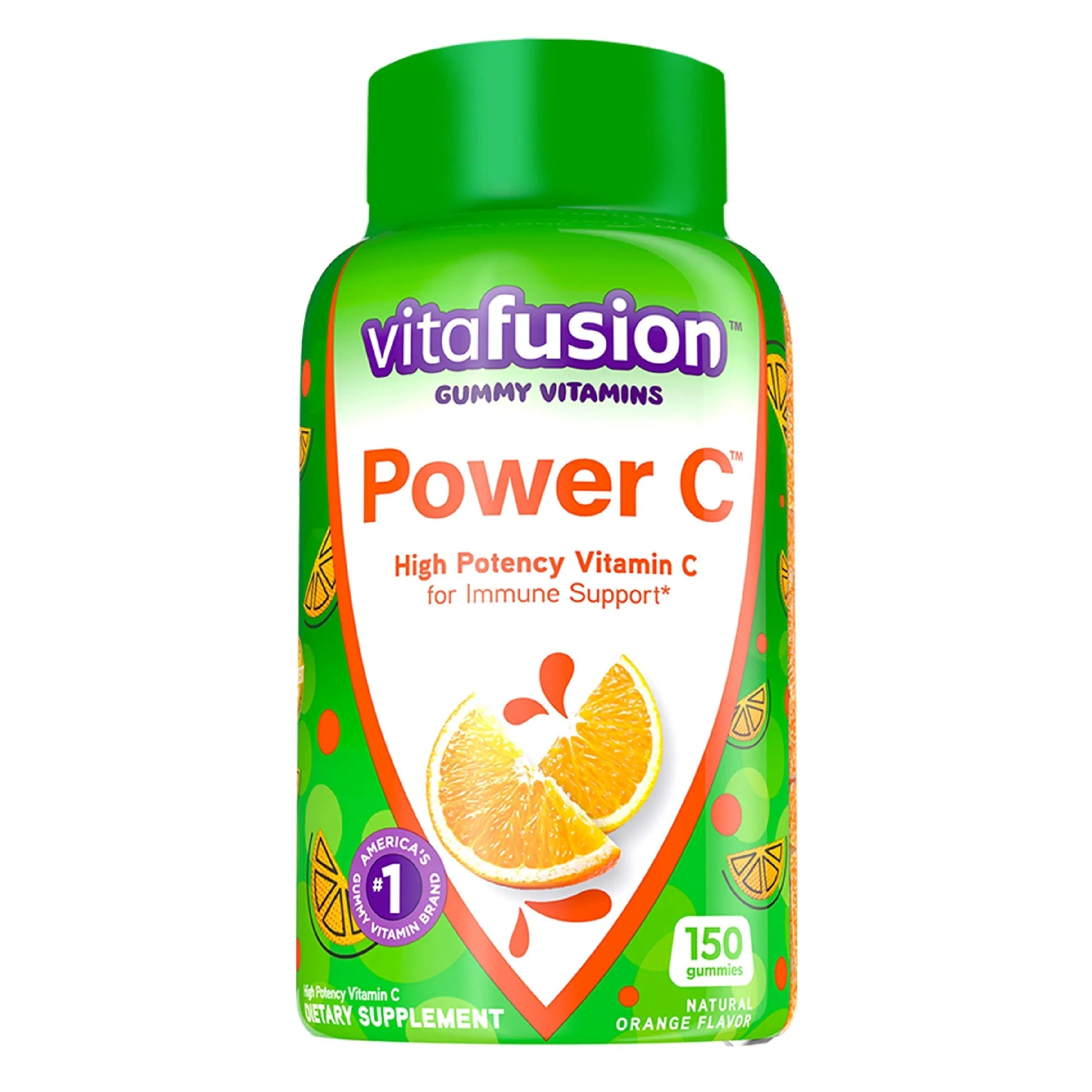 Vitafusion Gorgeous Hair, Skin & Nails Multivitamin Plus Power C Vitamin C Gummies for Immune Support Bundle, 135ct & 150 Count Vitafusion uk supplements