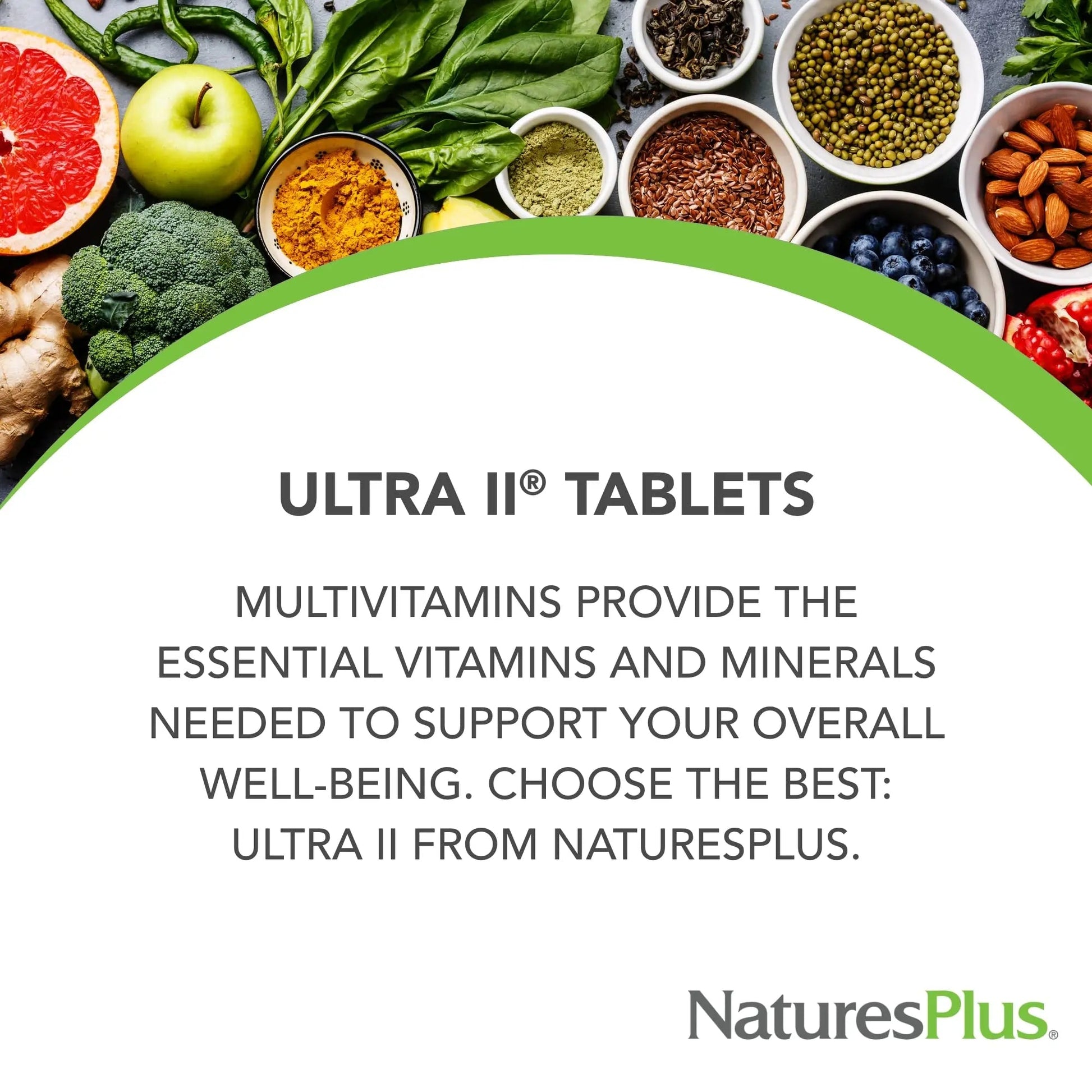NaturesPlus Ultra II Daily - 90 Tablets - Multivitamin with Whole Foods for Overall Well-Being - Supports Energy & Immune Health NaturesPlus uk supplements