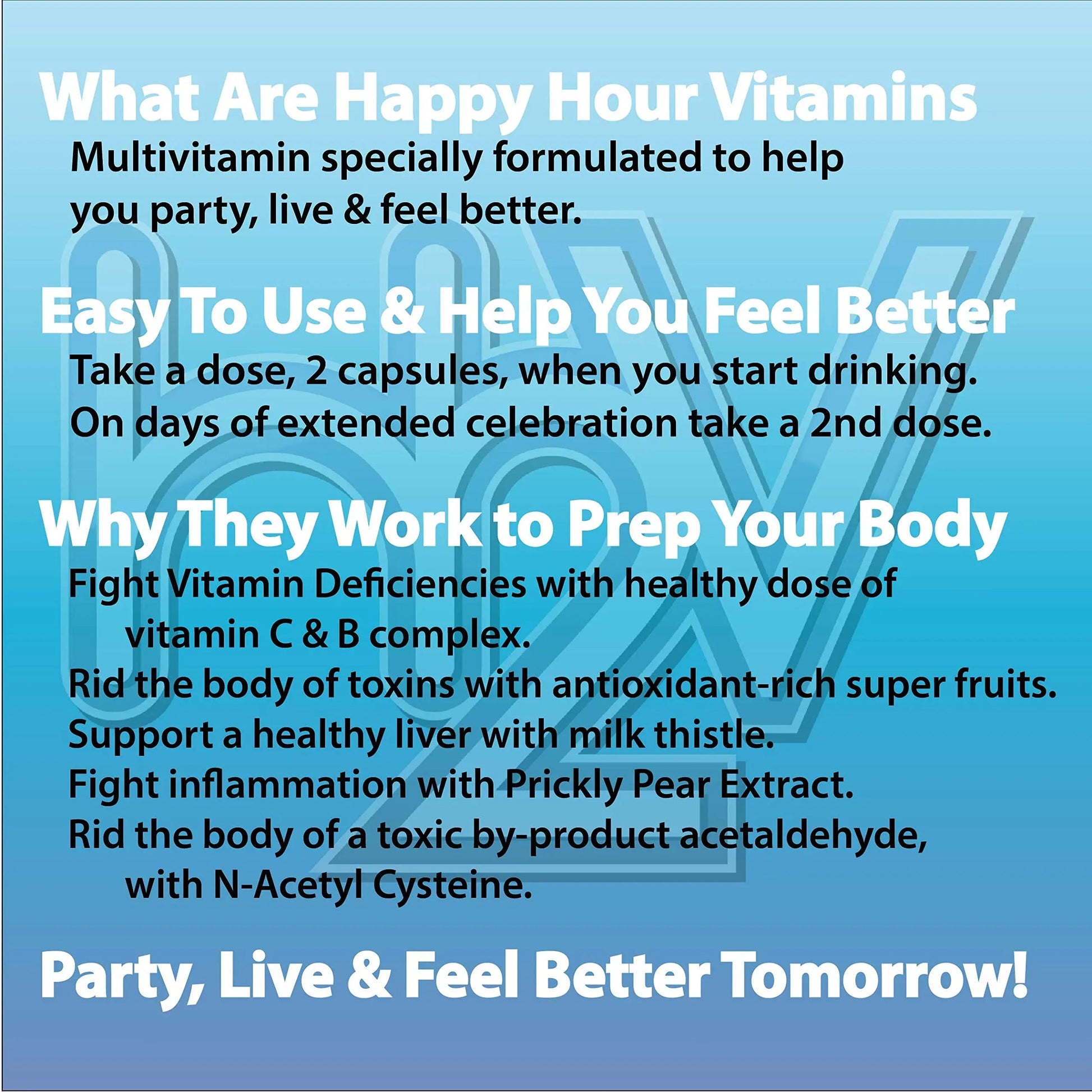 Happy Hour Vitamins Bottle - Multivitamin Formulated for Better Mornings – Live & Feel Better with Milk Thistle, Prickly Pear Cactus Happy Hour Vitamins uk supplements