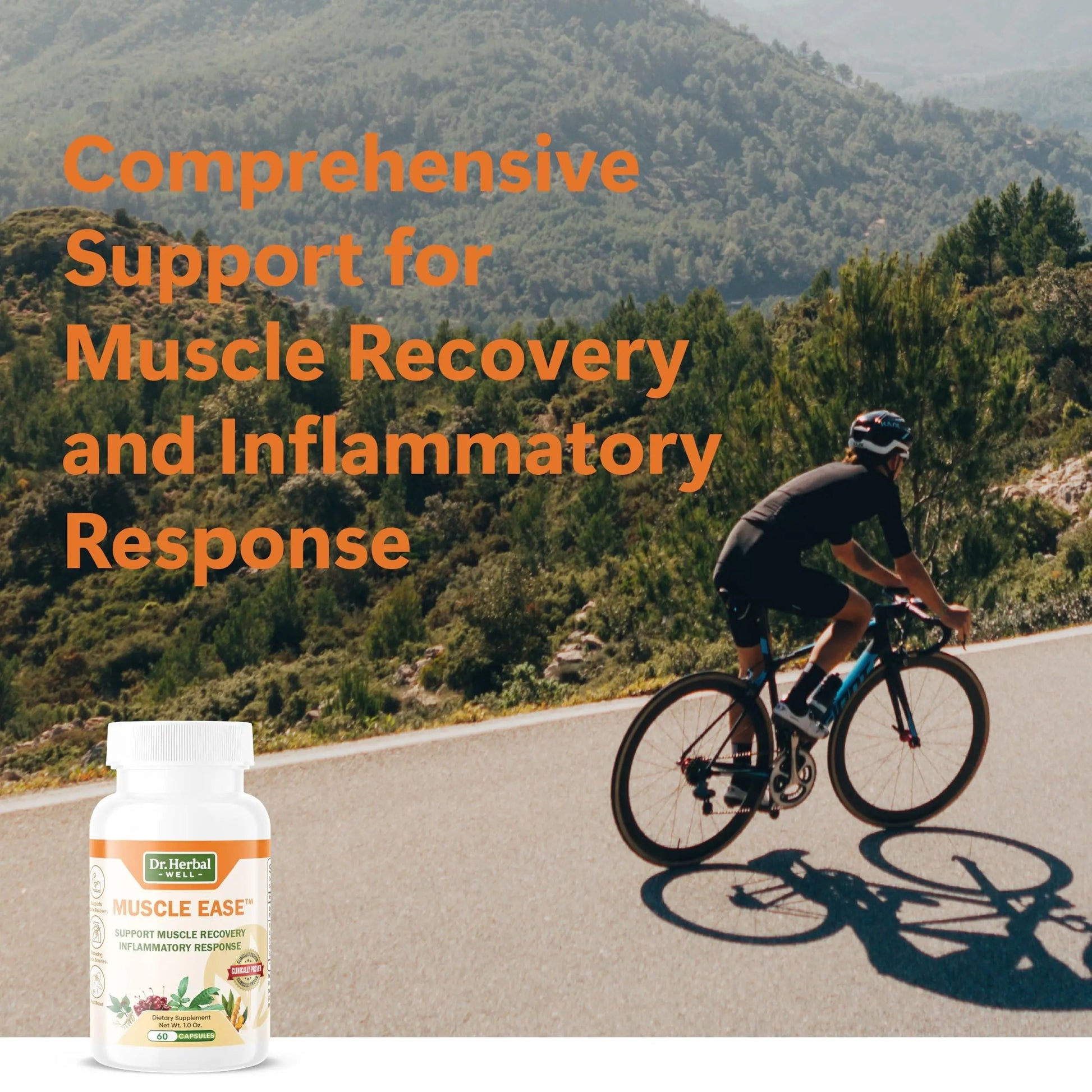 DR.HERBAL WELL Muscle Ease - Joint, Muscle & Nerve Support Fast Acting Relax Comfort Recovery Natural Herbal Supplement - (60 Capsules) MAX-Strength DR. HERBAL WELL uk supplements